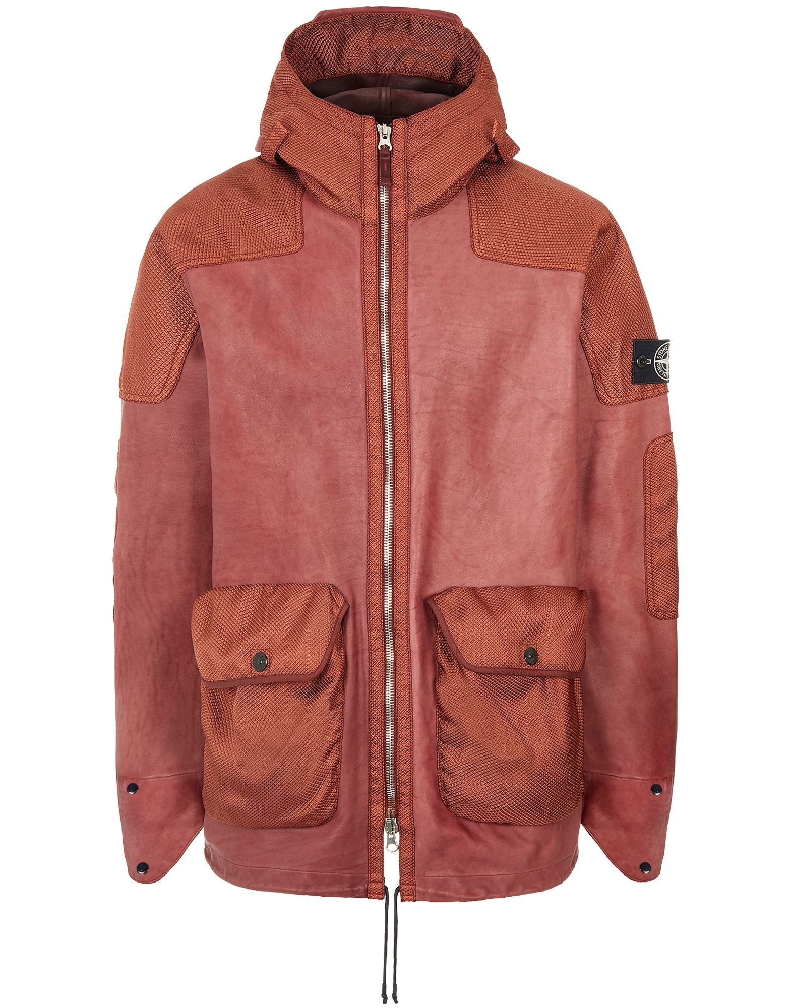Stone Island Stone Island Leather Hooded Jacket A/W 21–22 L Size US L / EU 52-54 / 3 - 5 Thumbnail