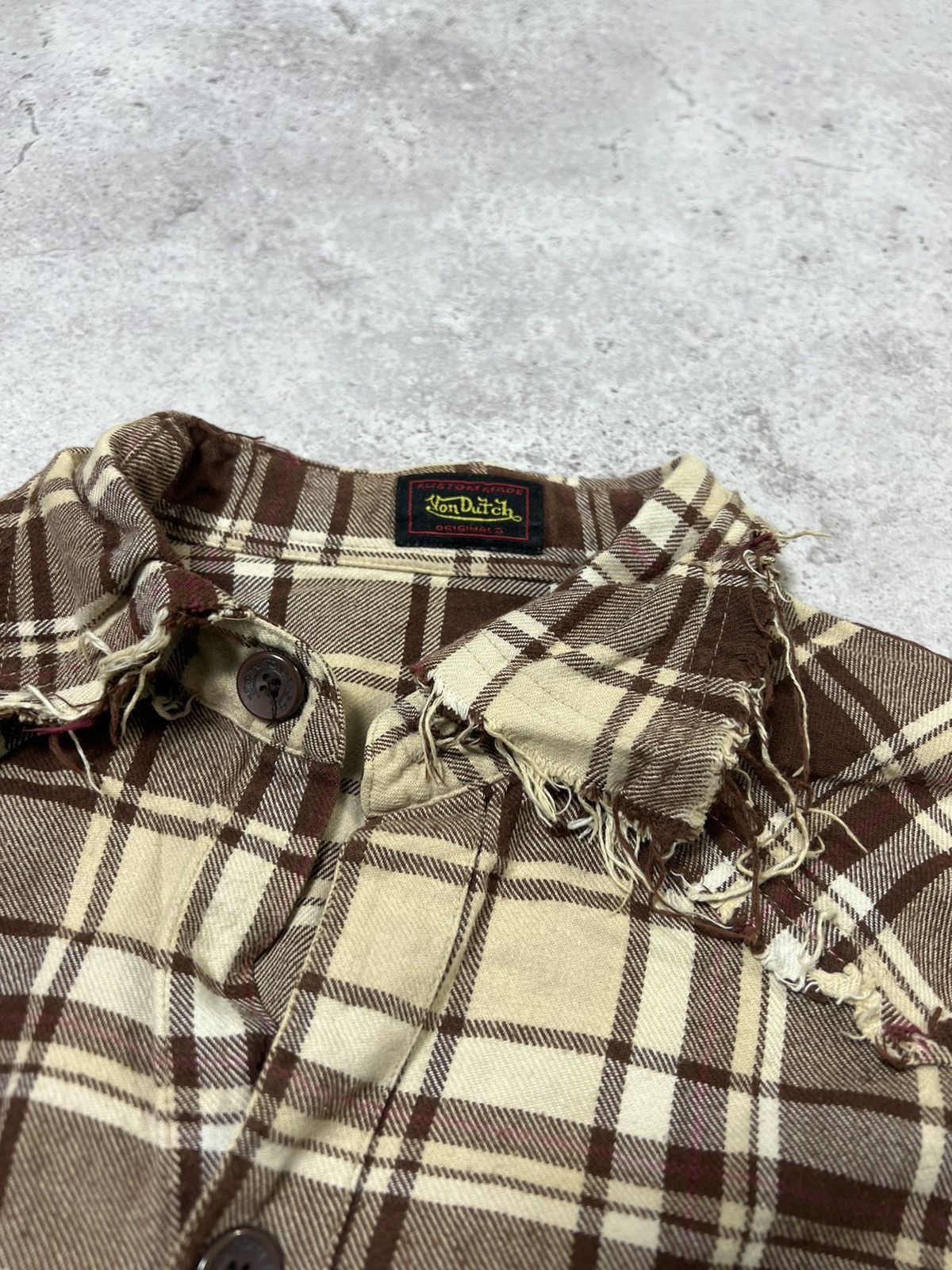 Vintage Vintage Von Dutch Sherpa Lined Flannel Button Up Shirt Size US S / EU 44-46 / 1 - 7 Thumbnail