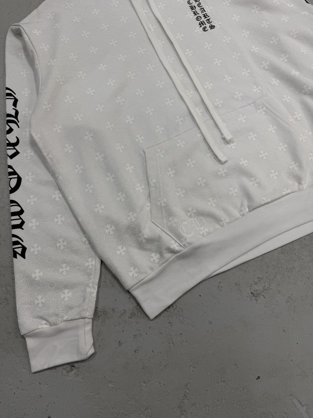 Chrome Hearts Chrome Hearts Monogram Vertical Horseshoe Hoodie White Large Size US L / EU 52-54 / 3 - 5 Thumbnail
