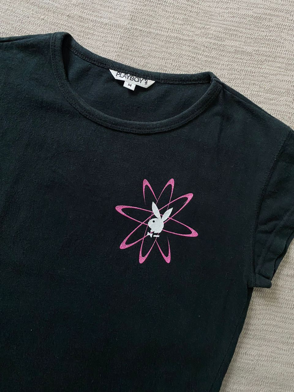 Playboy × Vintage Vintage Y2K Playboy 'Bangin' T-Shirt Size S / US 4 / IT 40 - 4 Thumbnail