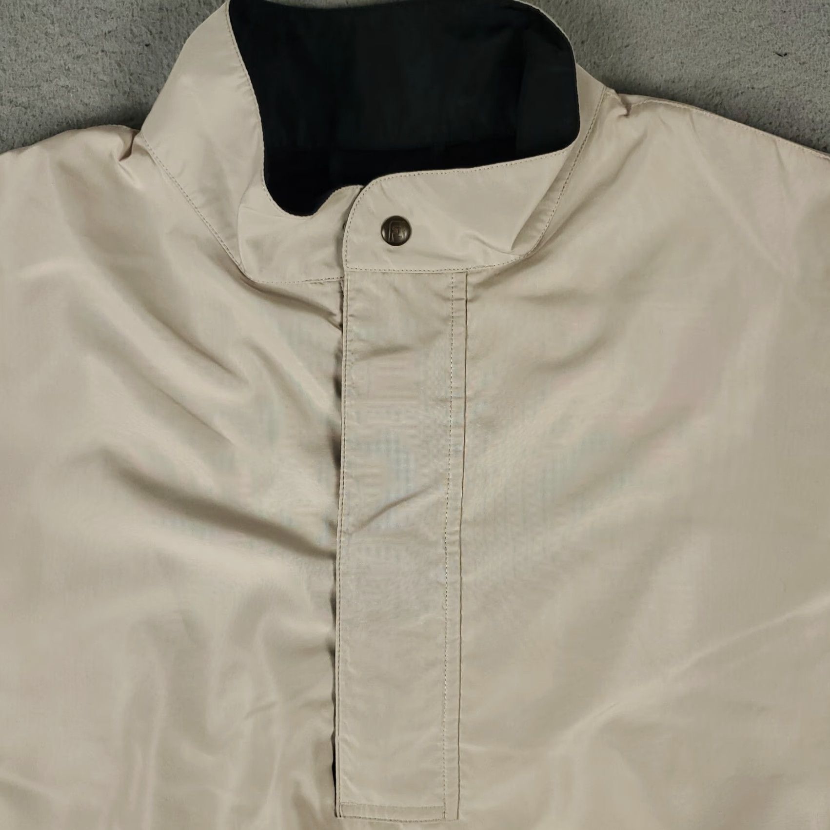 Footjoy FootJoy Jacket Mens Size Medium Biege 1/4 Pullover Windbreaker Short Sleeve Size US M / EU 48-50 / 2 - 2 Thumbnail