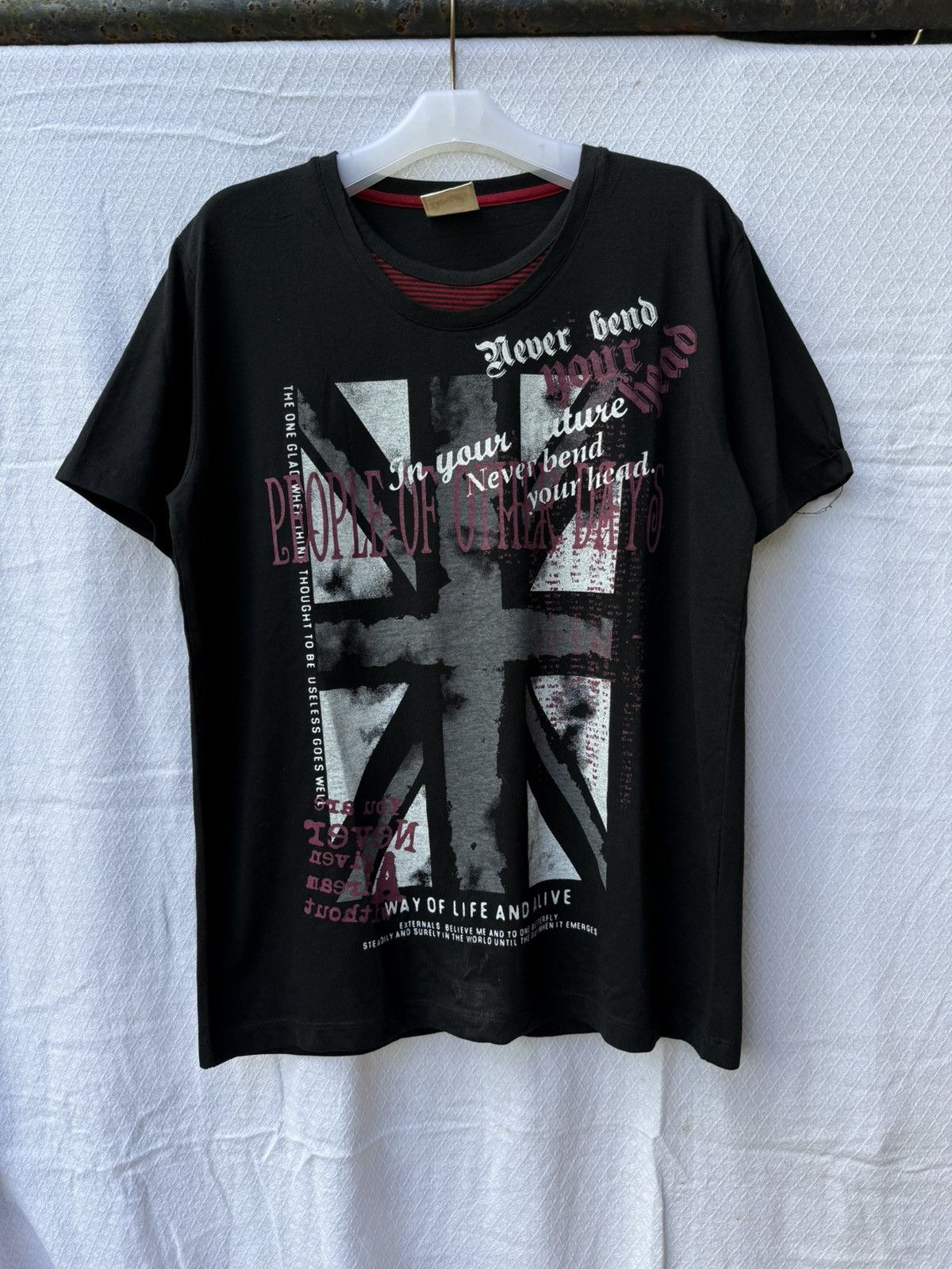Durante british flags poem tee