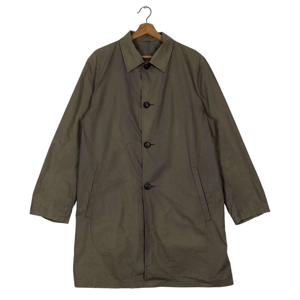 Hugo Boss 🔥Rich Brown - Fly Coats Long Jacket Hugo Boss Double Collar Size US M / EU 48-50 / 2 - 1 Thumbnail
