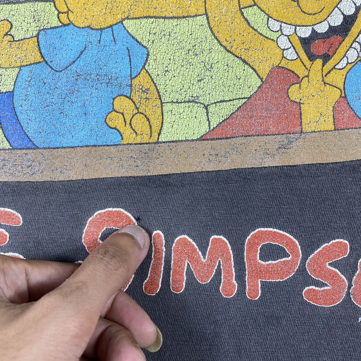 The Simpsons × Vintage Vintage 90's THE SIMPSONS Matt Groening Faded Distressed Tee Size US M / EU 48-50 / 2 - 7 Thumbnail