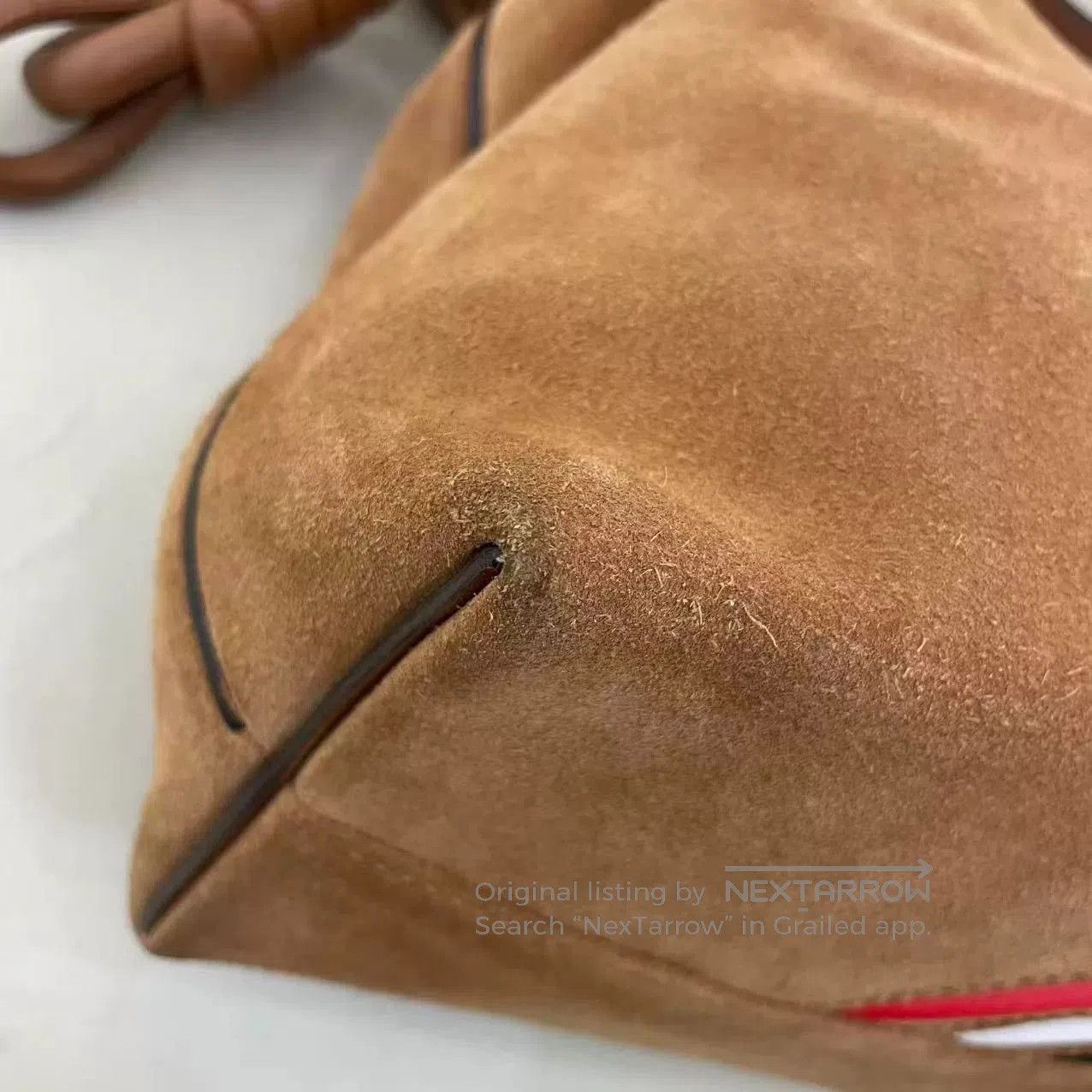 Loewe Loewe Vintage Brown Suede Crossbody Bag. Size ONE SIZE - 5 Thumbnail