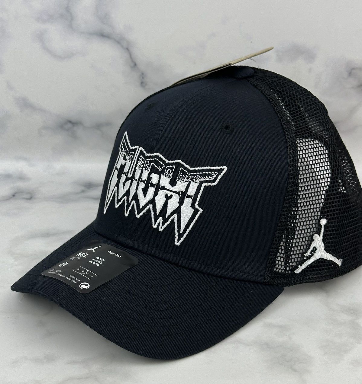 Nike Nike Air Jordan Flight Rise Trucker Hat Mesh Curved Brim M/L Size ONE SIZE - 1 Thumbnail