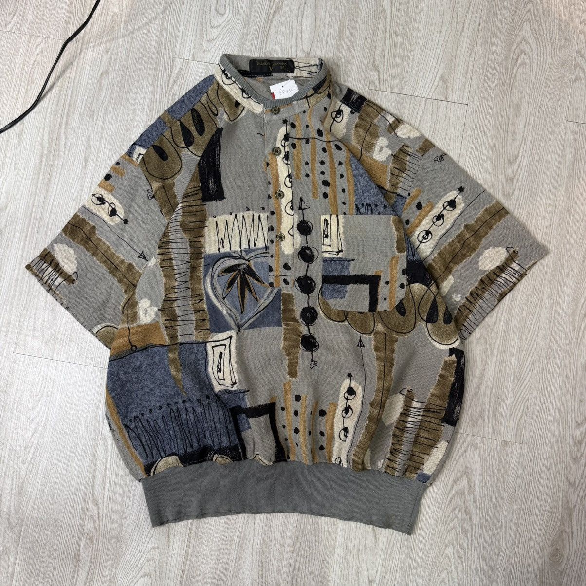 Vintage RUDOLPH VALENTINO vintage shirts abstart shanghai Size US L / EU 52-54 / 3 - 2 Thumbnail