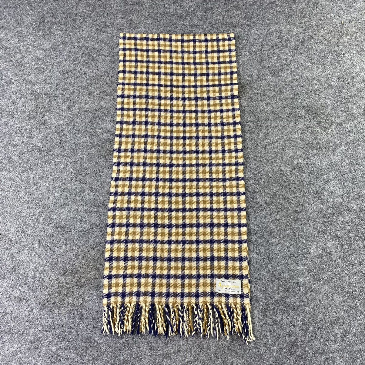 Aquascutum × Vintage Aquasqutum Cashmere Muffler/ Scar / Neckwear -T1386 Size ONE SIZE - 3 Thumbnail