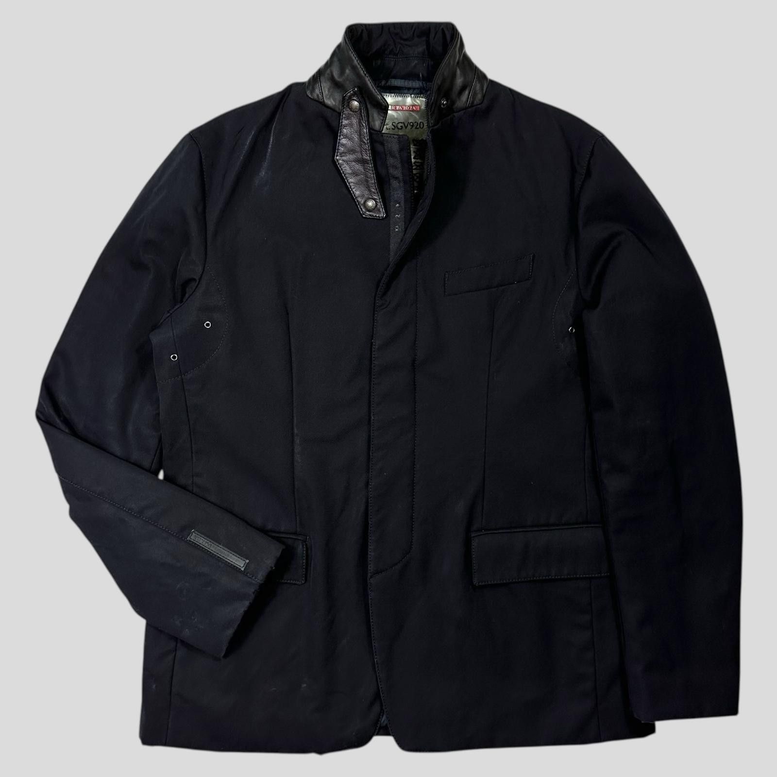 Prada Prada Sport 2007 Wool + Leather Modular Blazer Jacket IT54 L Size US L / EU 52-54 / 3 - 1 Thumbnail
