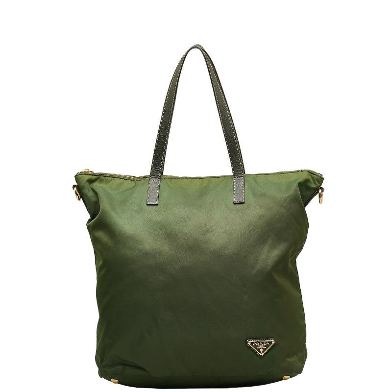 image of Prada Tessuto Tote Bag in Bronze, Women's