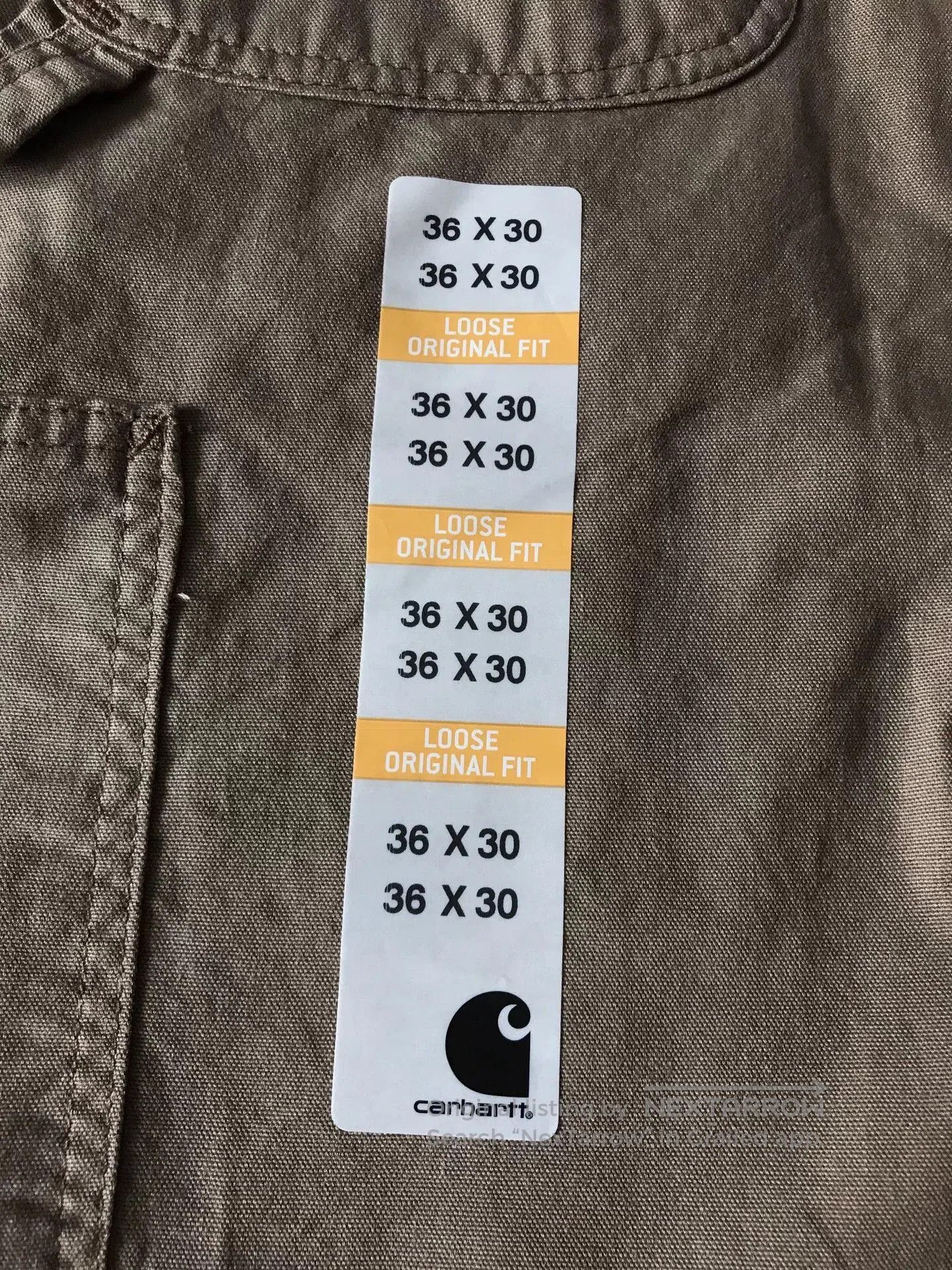 Carhartt Carhartt B151 LBR Canvas Work Pants. Size US 36 / EU 52 - 7 Thumbnail