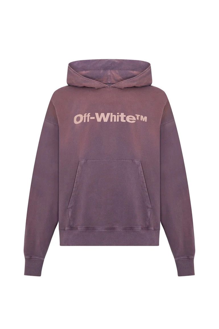 Off-White o1y0325 Logo Hoodie in Purple Size US S / EU 44-46 / 1 - 1 Thumbnail
