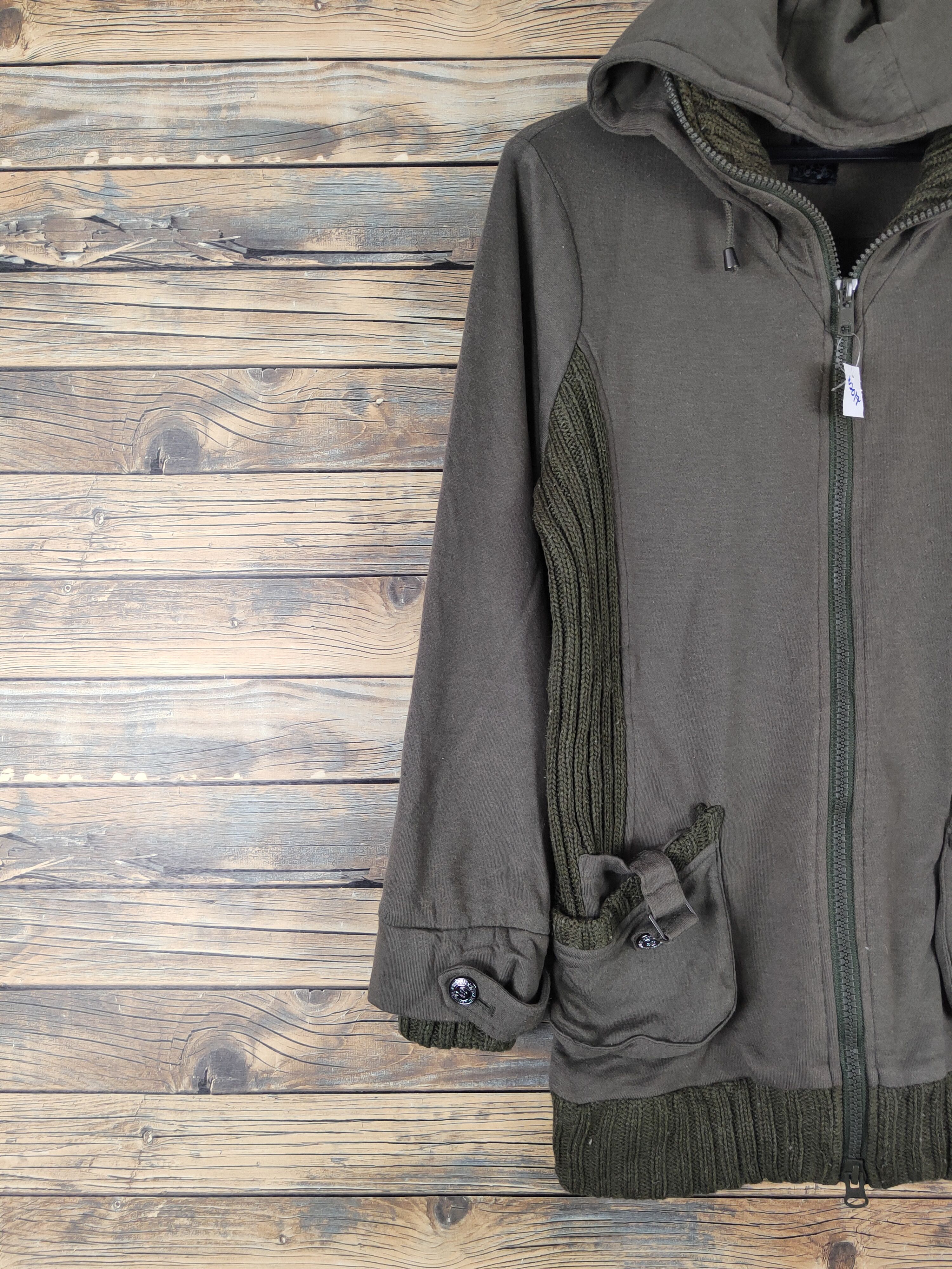 Japanese Brand Spinash Olive Hoodie Sweaters #W2017 Size M / US 6-8 / IT 42-44 - 3 Thumbnail