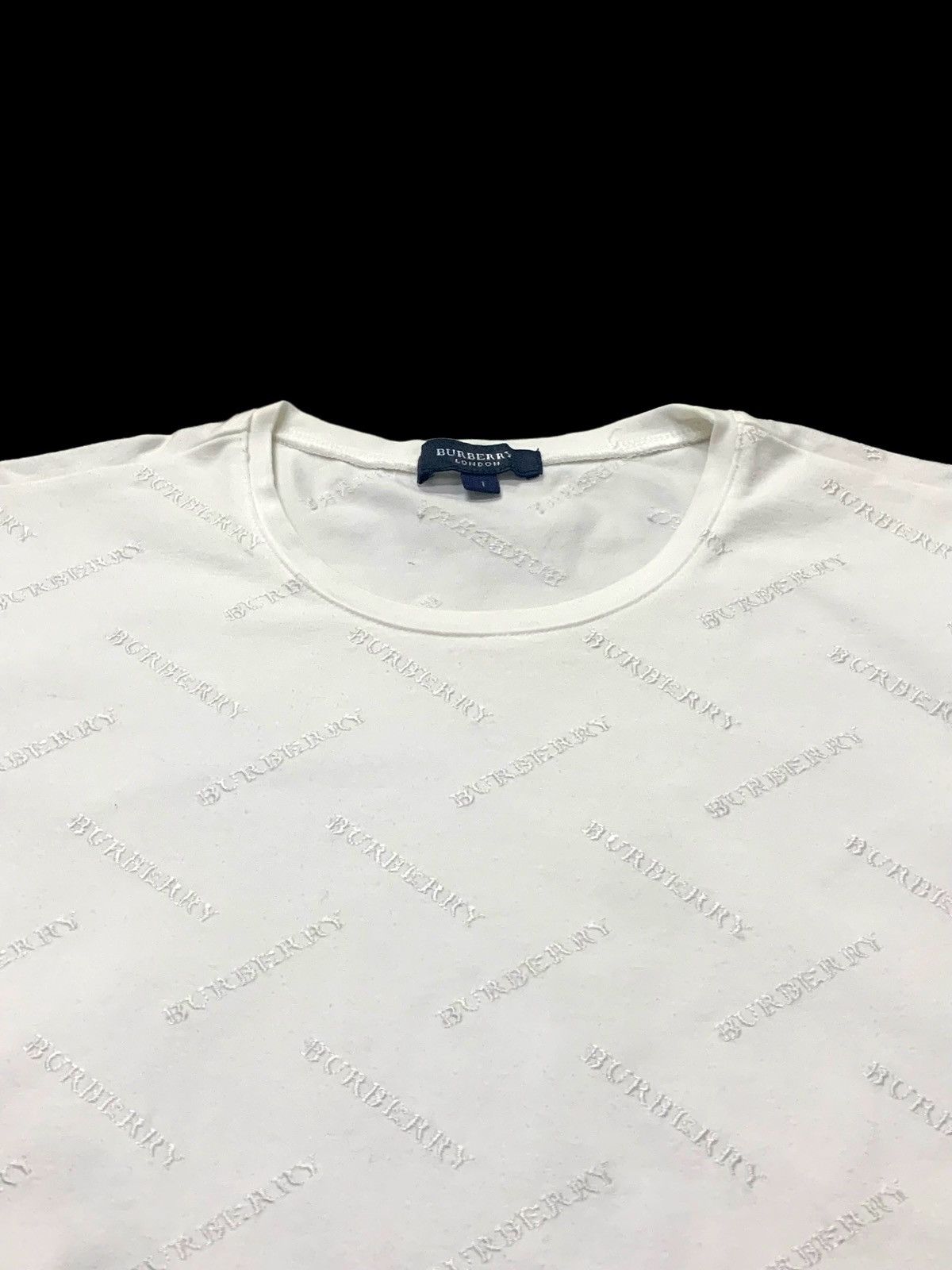 Beauty Beast × Burberry Burberry Full Spellout Embroidered Tee Size S / US 4 / IT 40 - 4 Thumbnail