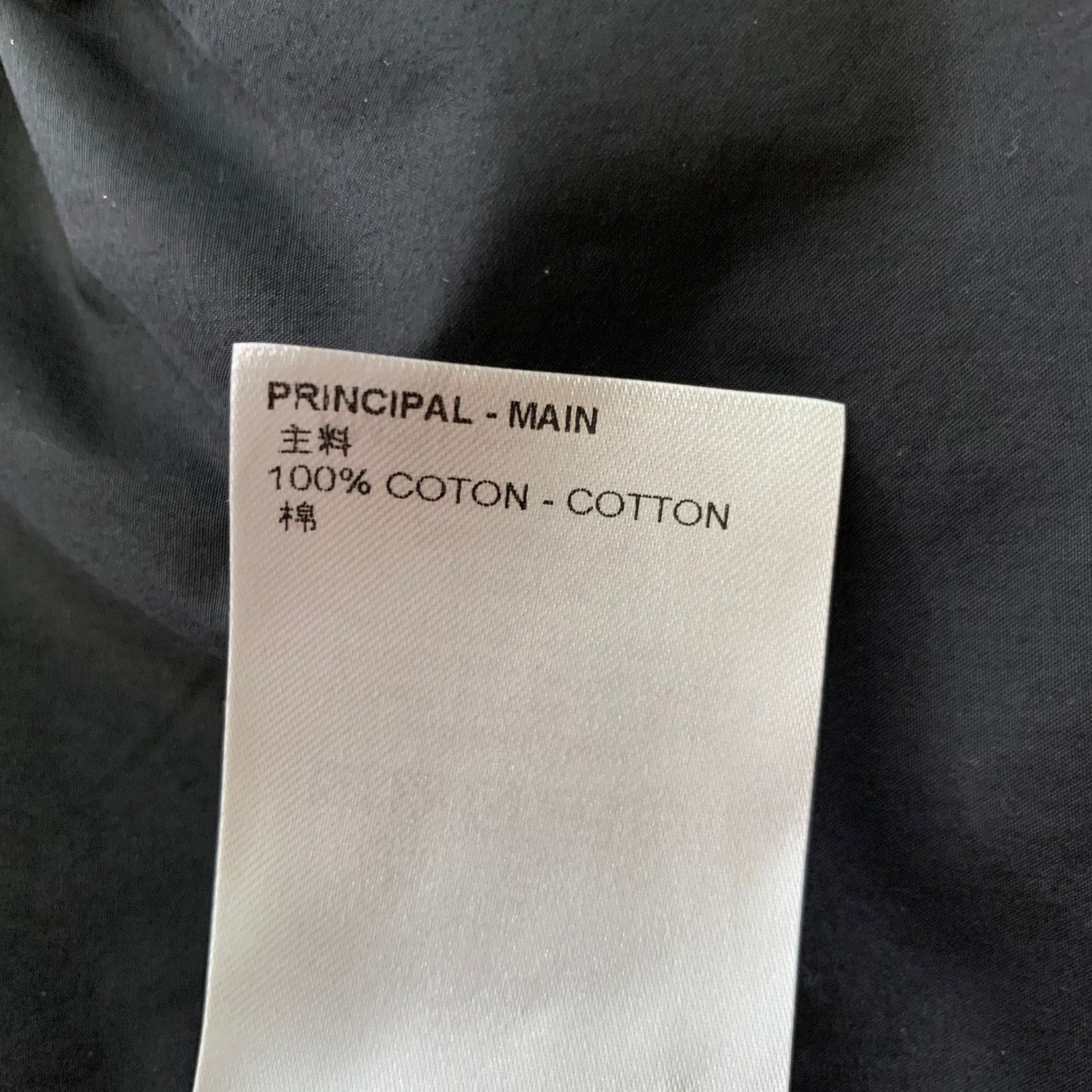LOUIS VUITTON Size XL Black Cotton Layered Long Sleeve Shirt