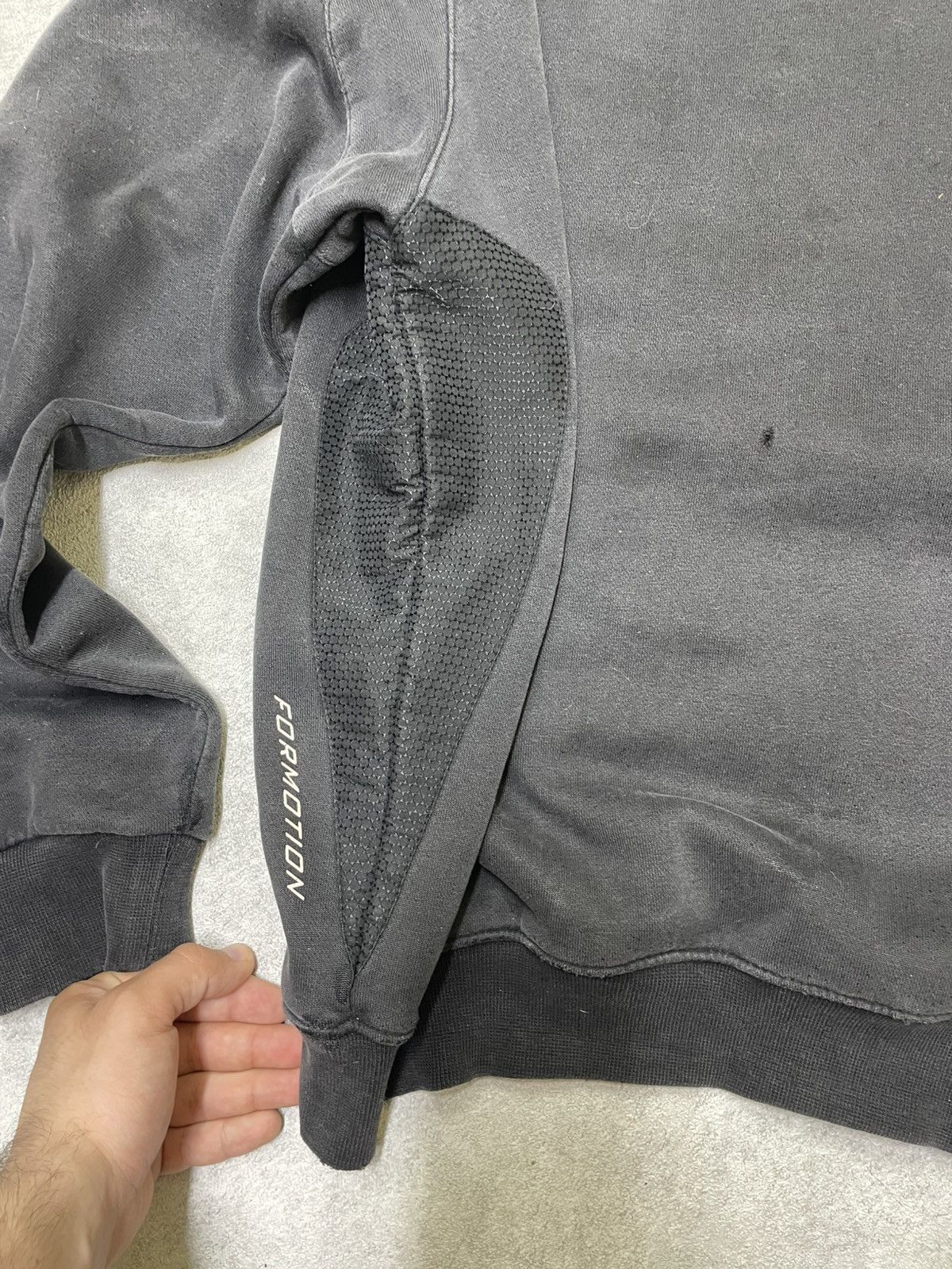 Adidas × Japanese Brand × Le Grande Bleu (L.G.B.) Distres sed Y2K Adidas Three-Stripe Black Sweatshirt Size US L / EU 52-54 / 3 - 7 Thumbnail