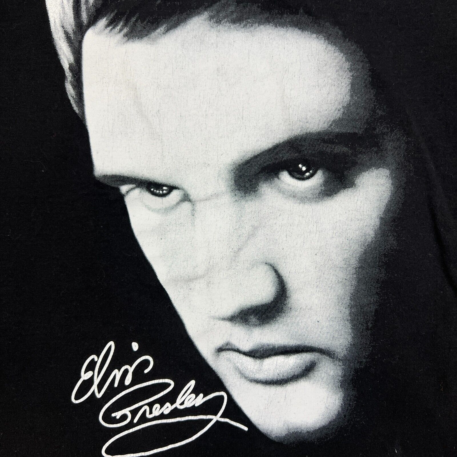 Band Tees × Vintage Vintage Y2K Elvis Presley Small Double Sided Band Rock Tee Size US S / EU 44-46 / 1 - 3 Thumbnail