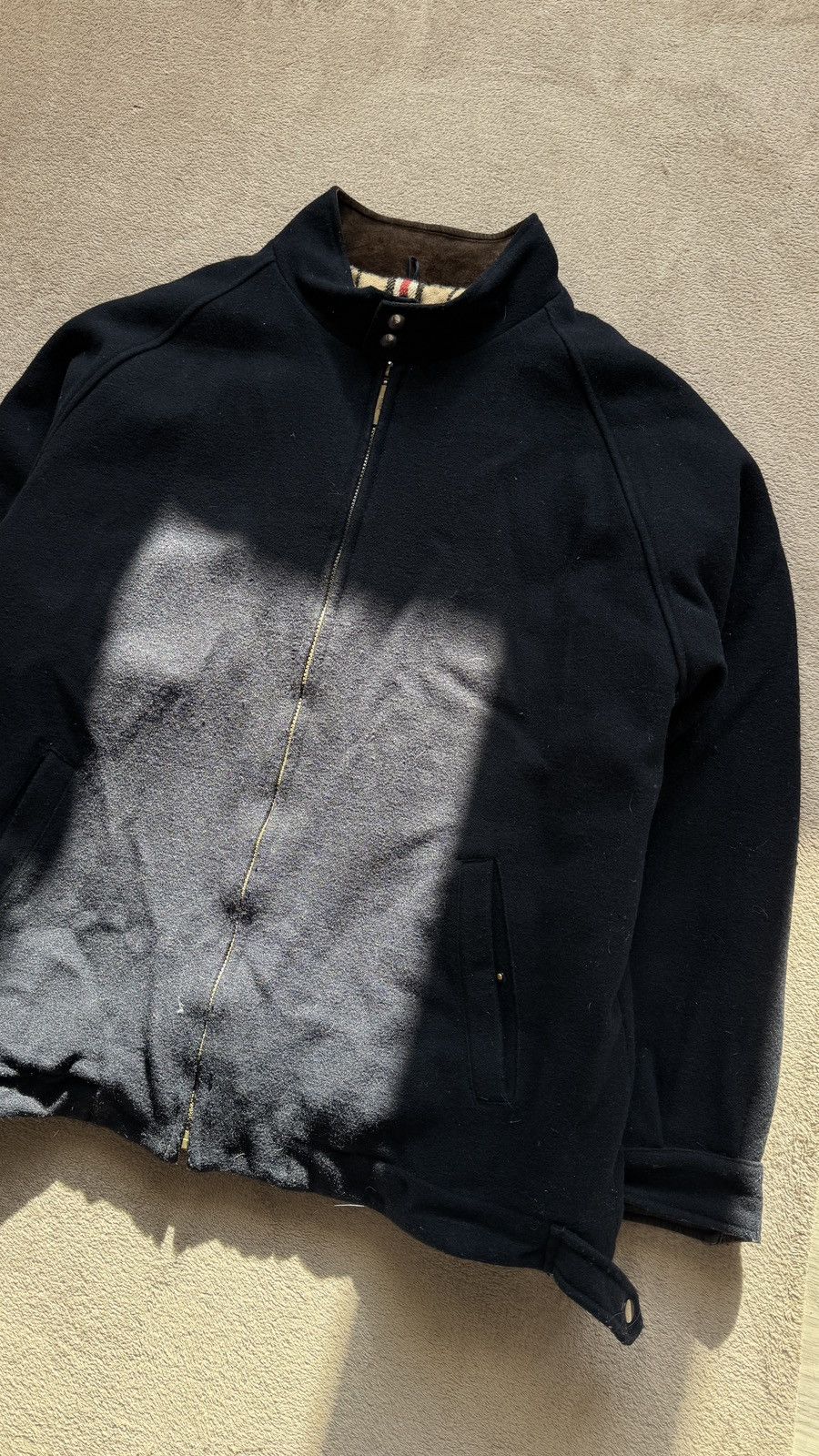 Vintage Vintage 90s Faded Wool Jacket barbour burberry hunting fish Size US XL / EU 56 / 4 - 4 Thumbnail