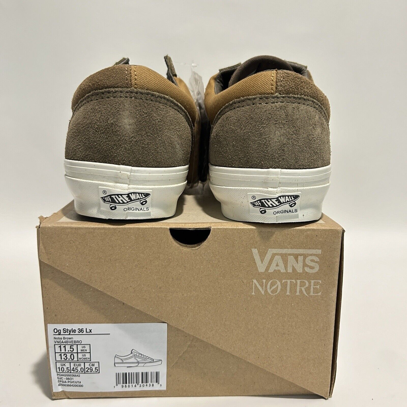 Vans Notre x Vans Vault OG Old Skool 36 LX “Expresso Brown” 2024 Size US 11.5 / EU 44-45 - 4 Thumbnail