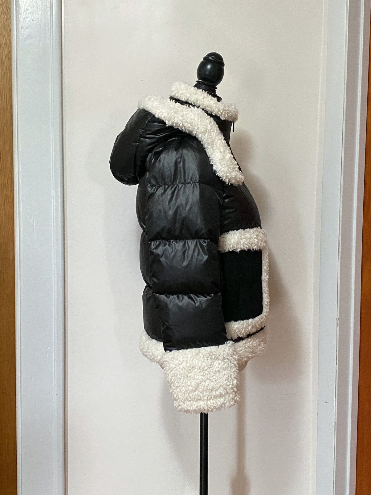 Mercer Collective Dana Mixed-Media Hooded Down Coat size XS