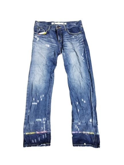 Issey Miyake × Tsumori Chisato Tsumori Chisato Embroidery Denim Jeans Size US 31 - 1 Thumbnail