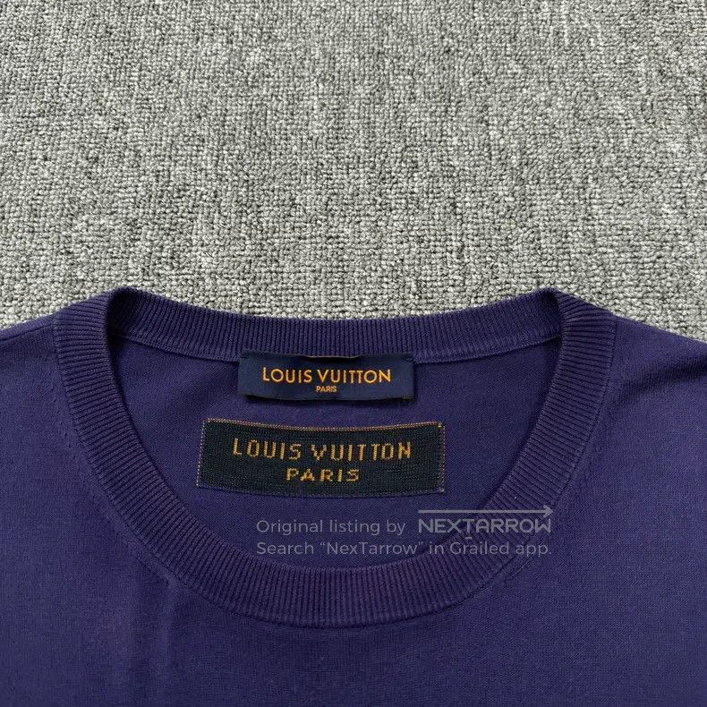 Louis Vuitton Louis Vuitton Sapphire Blue Grass Slogan Short Sleeve Size US XL / EU 56 / 4 - 3 Thumbnail