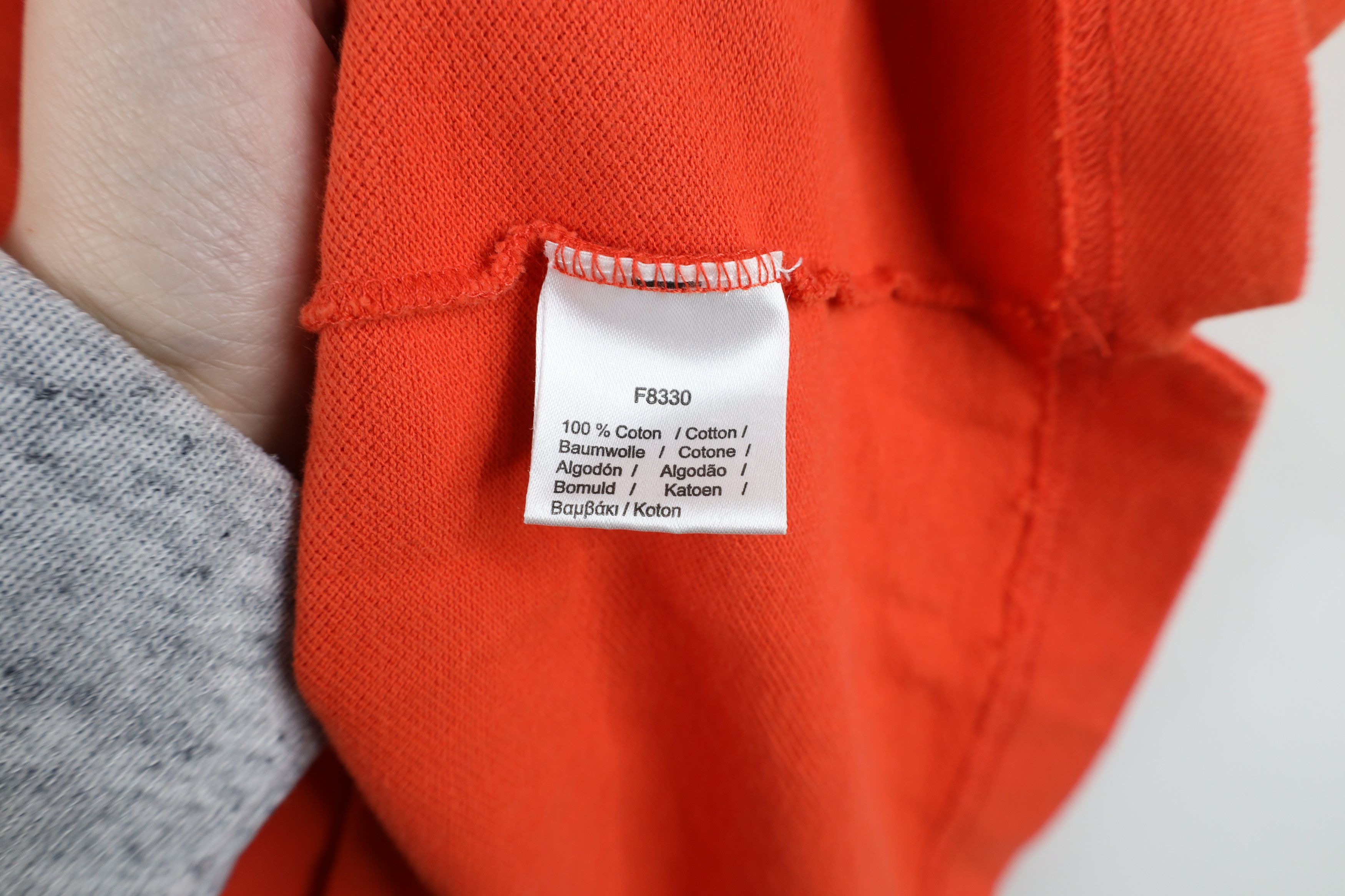 Lacoste × Vintage Lacoste Logo Pique Cotton Knit Collared Polo Shirt Orange Size US XL / EU 56 / 4 - 10 Thumbnail