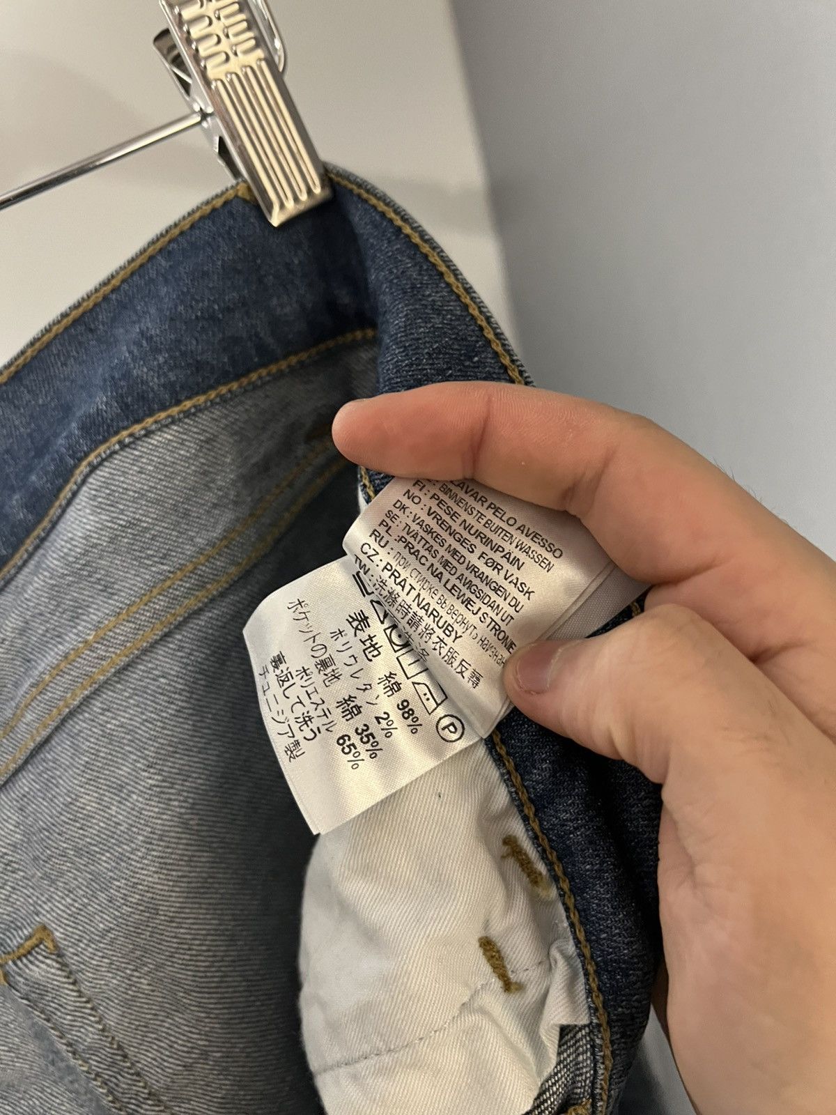 Carhartt VINTAGE CARHARTT WIP REBEL SKINNY DENIM JEANS CASUAL Y2K 90s Size US 30 / EU 46 - 11 Thumbnail