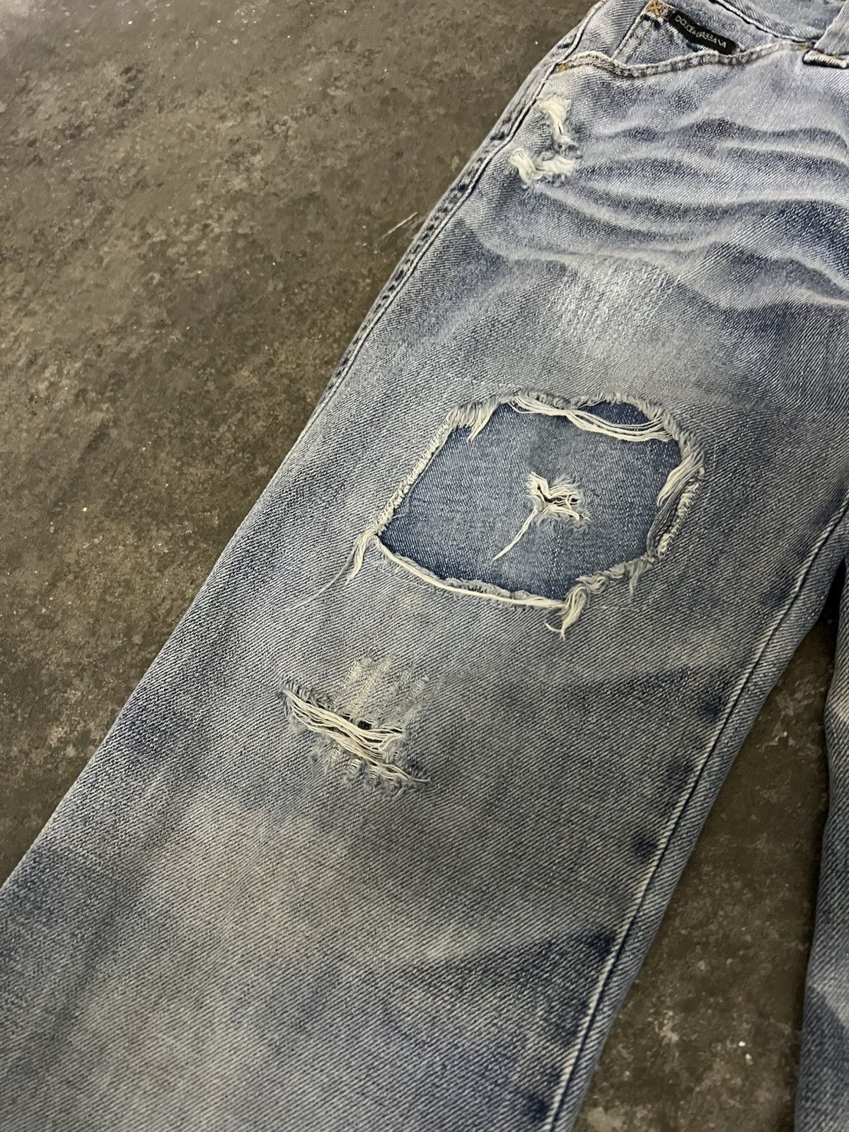Dolce & Gabbana 💥Dolce & Gabbana Vintage Distress Y2K Jean Size 29" - 7 Thumbnail