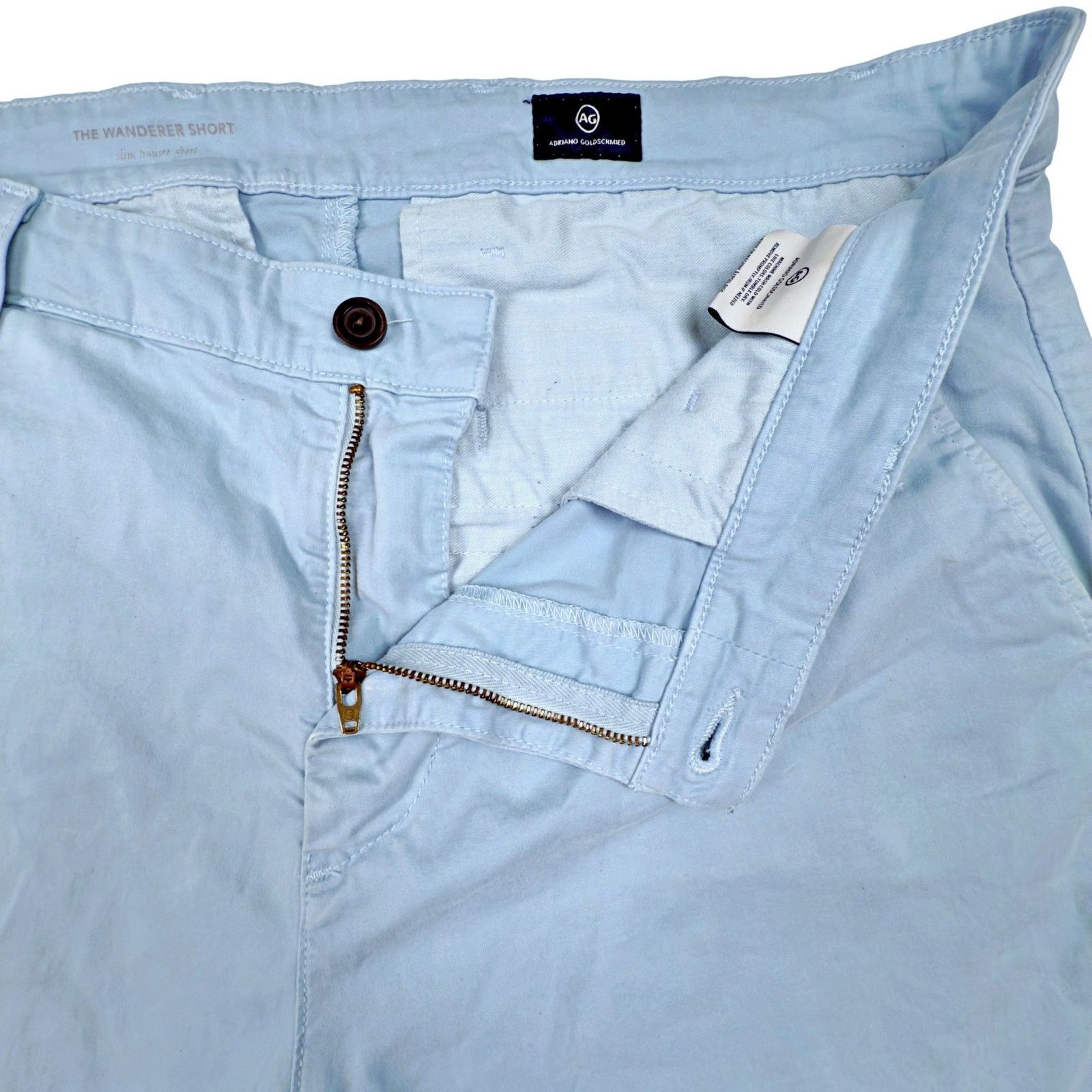 AG Adriano Goldschmied Adriano Goldschmied Wanderer Short Light Blue Slim Trouser Size US 38 / EU 54 - 5 Thumbnail