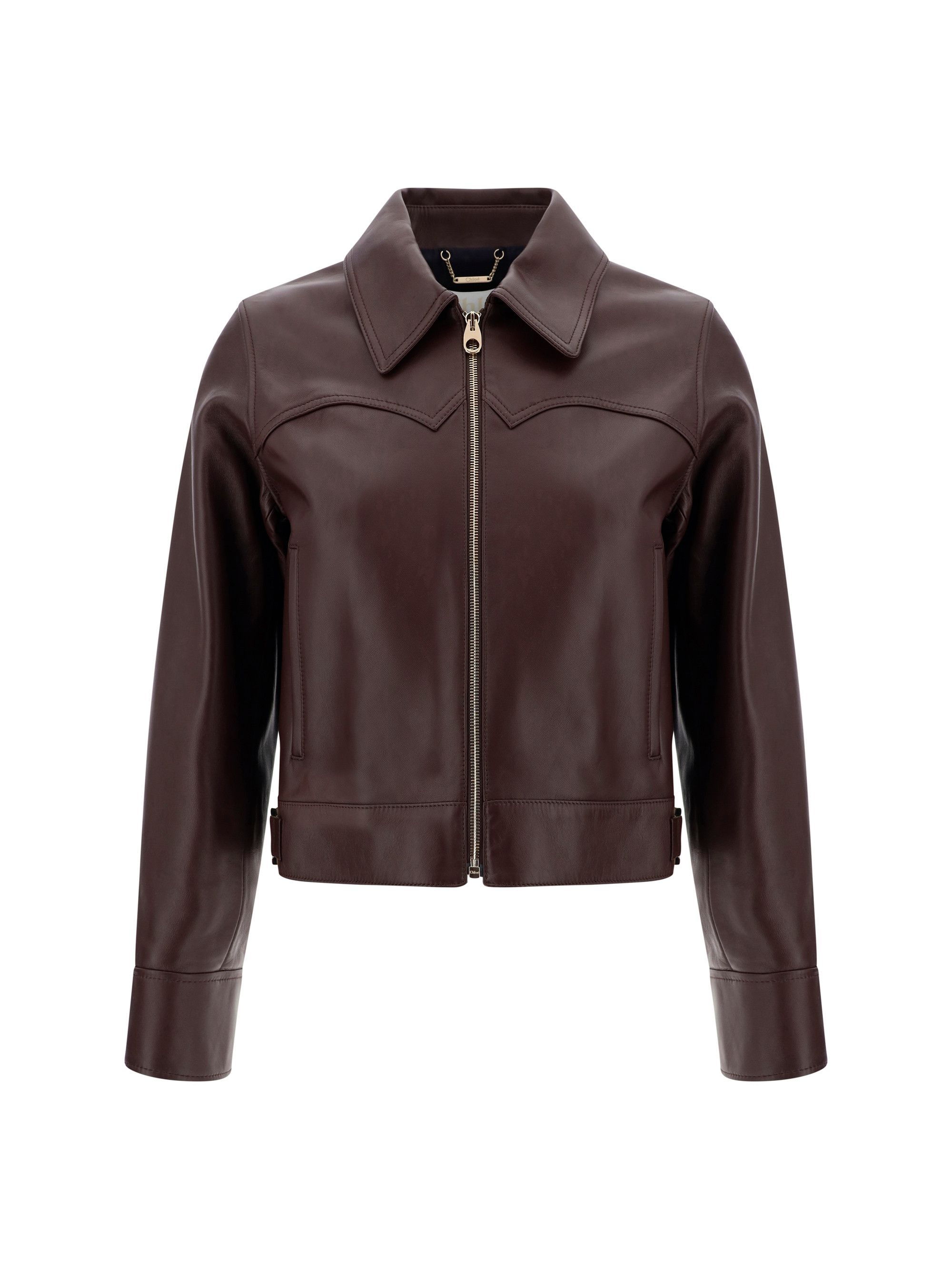 image of Chloe Leather Jacket, Women's (Size Medium)