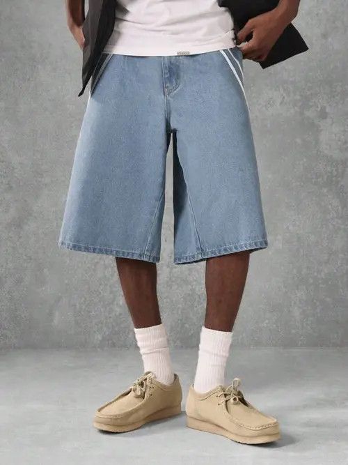 Japanese Brand × Vintage VINTAGE denim jeans shorts Y2K DRIP Size US 32 / EU 48 - 3 Thumbnail