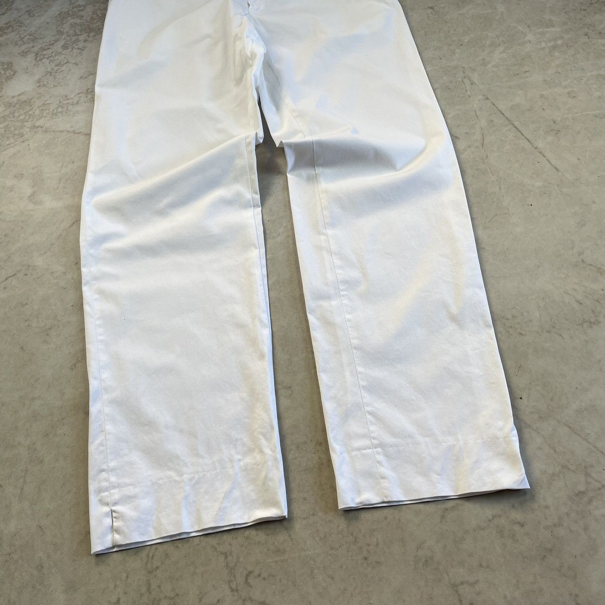 Canali × Designer Canali Oldmoney White Stretch Baggy Trousers Size US 37 - 3 Thumbnail