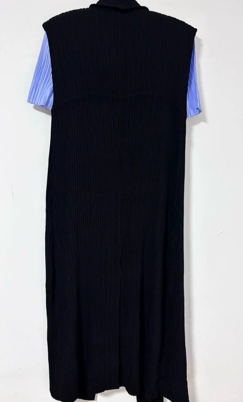 Issey Miyake Issey Miyake A long black toothpick vest Size S / US 4 / IT 40 - 6 Thumbnail