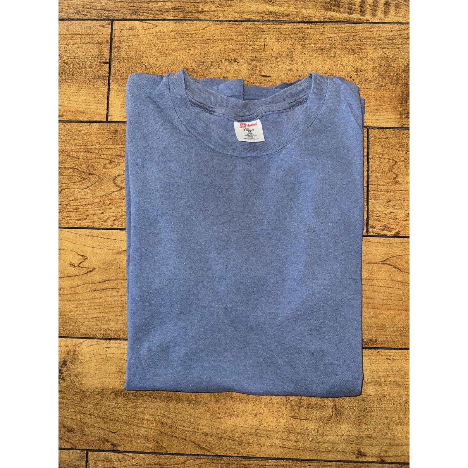 Hanes Vintage Hanes Classic Single Stitch T-Shirt Blue Med 18x27 Size US M / EU 48-50 / 2 - 6 Thumbnail