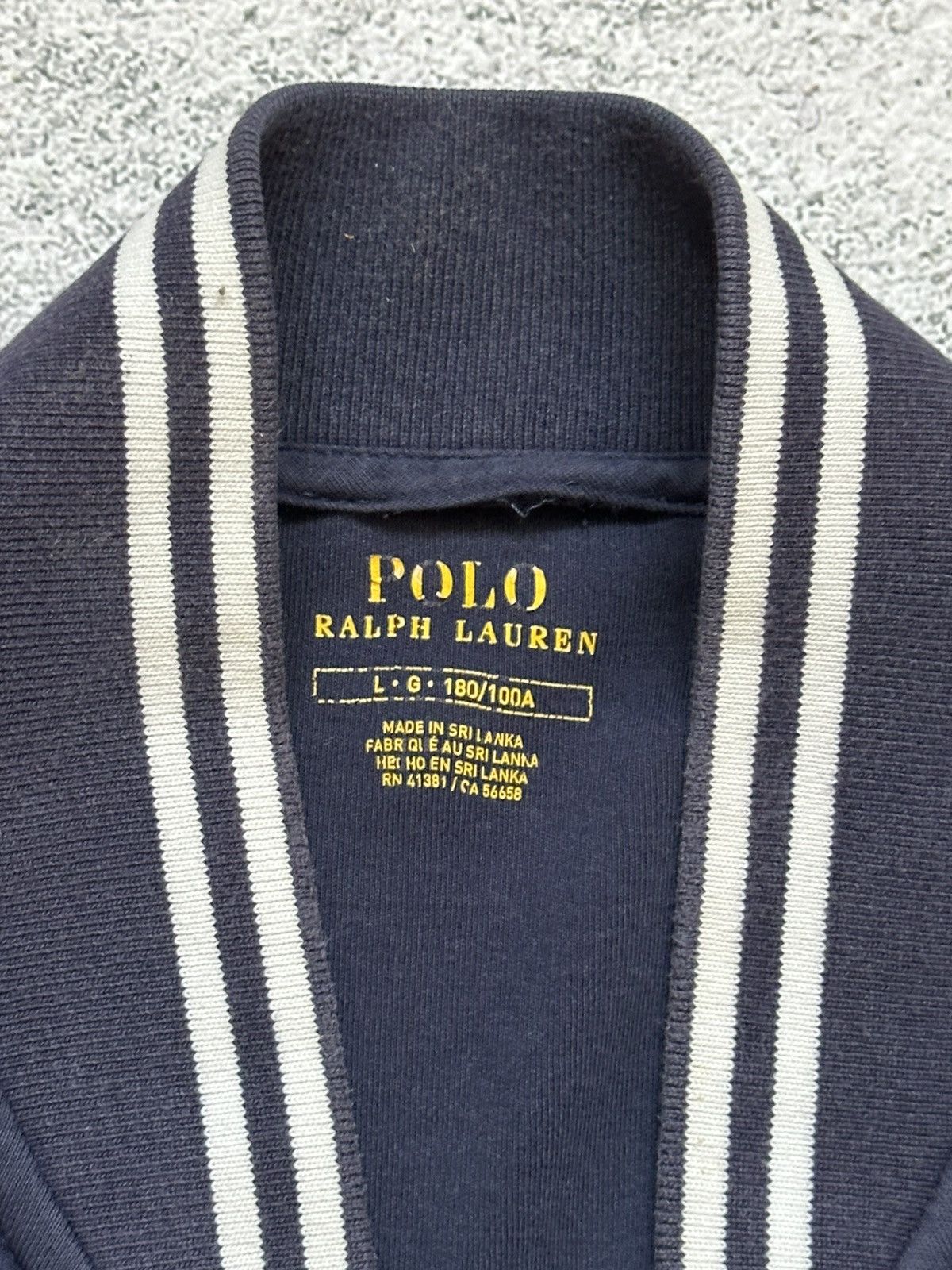 Polo Ralph Lauren Vintage Polo Ralph Lauren Zip Sweatshirt Deep Blue Fit Size US L / EU 52-54 / 3 - 10 Thumbnail