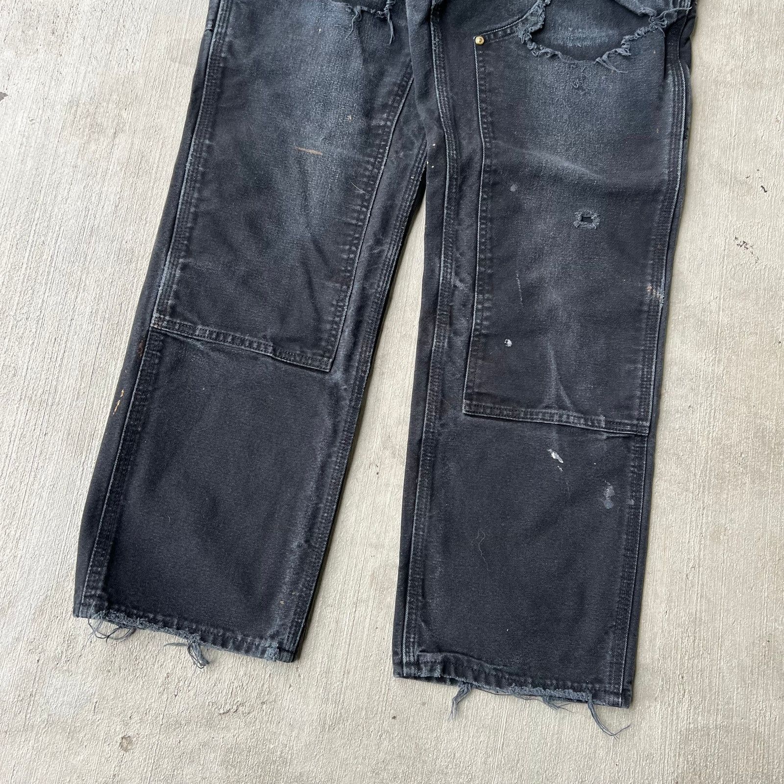 Carhartt × Vintage Carhartt faded black double knee work wear carpenter pants Size US 28 / EU 44 - 3 Thumbnail