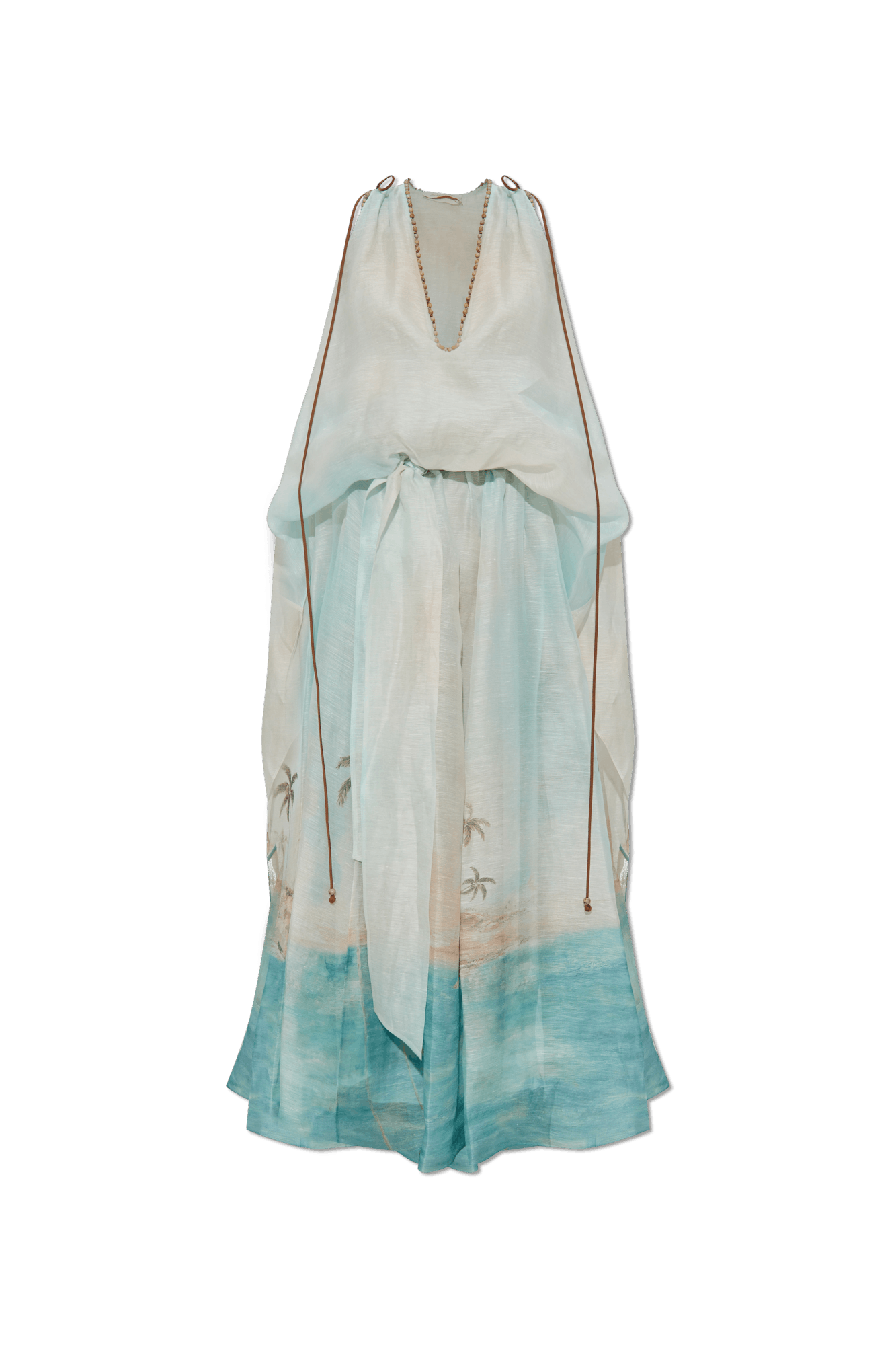 oc11z0226 Runway Illuminate Plunge Gown In Multicolor