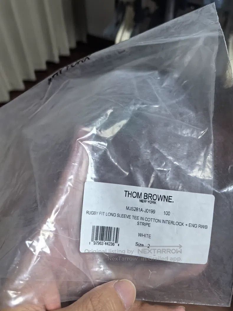 Thom Browne Thom Browne Knit Sleeve Label Long Sleeve Size US M / EU 48-50 / 2 - 8 Thumbnail