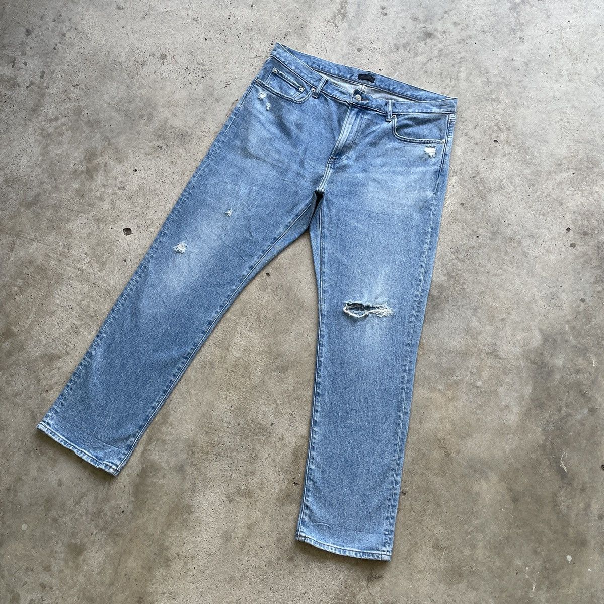 Japanese Brand W37x30.5 Vintage Japanese Brand Distressed Faded Pants Jeans Size US 37 - 2 Thumbnail