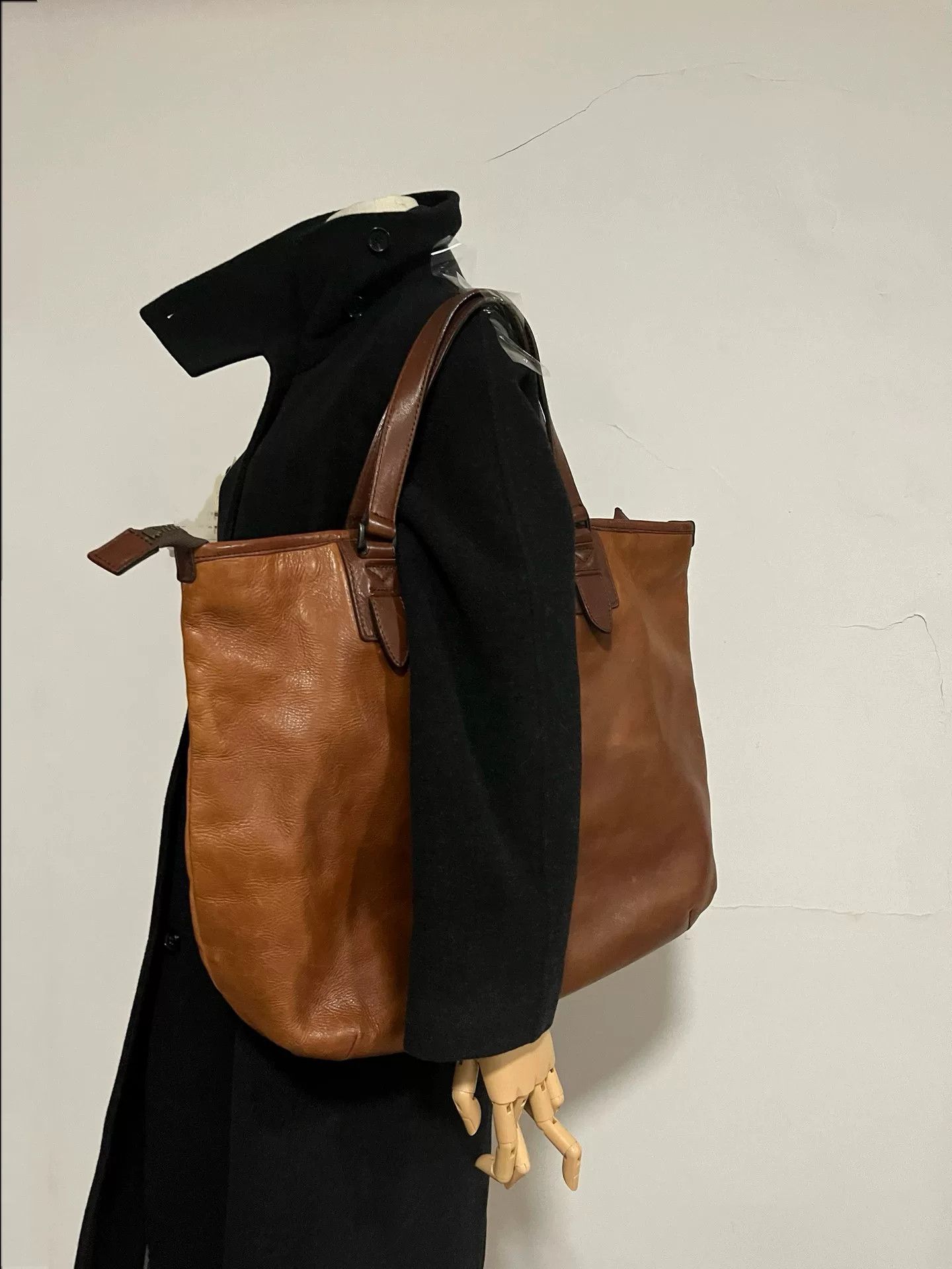 Yohji Yamamoto Yohji Yamamoto Brown Tote Bag Size ONE SIZE - 1 Thumbnail