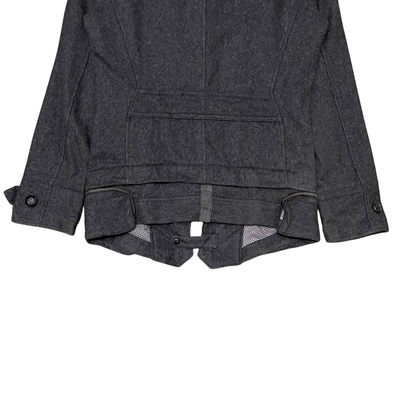 Vintage PPFM Fur Wool Hooded Napoleon Jacket lgb hysterics