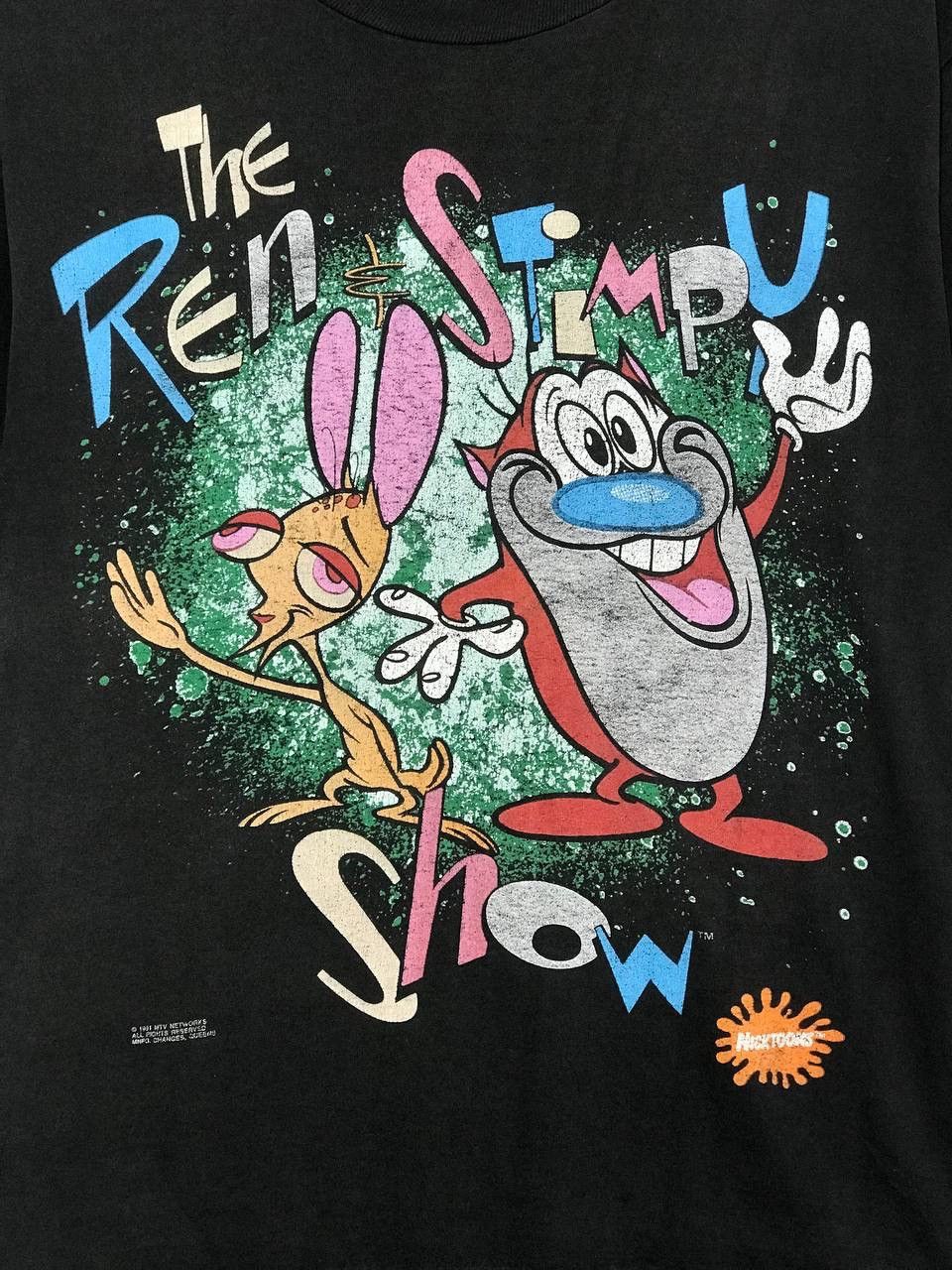 Mtv × Nickelodeon × Vintage Vintage rare 1991 The Ren & Stimpy Show cartoon Size US L / EU 52-54 / 3 - 3 Thumbnail