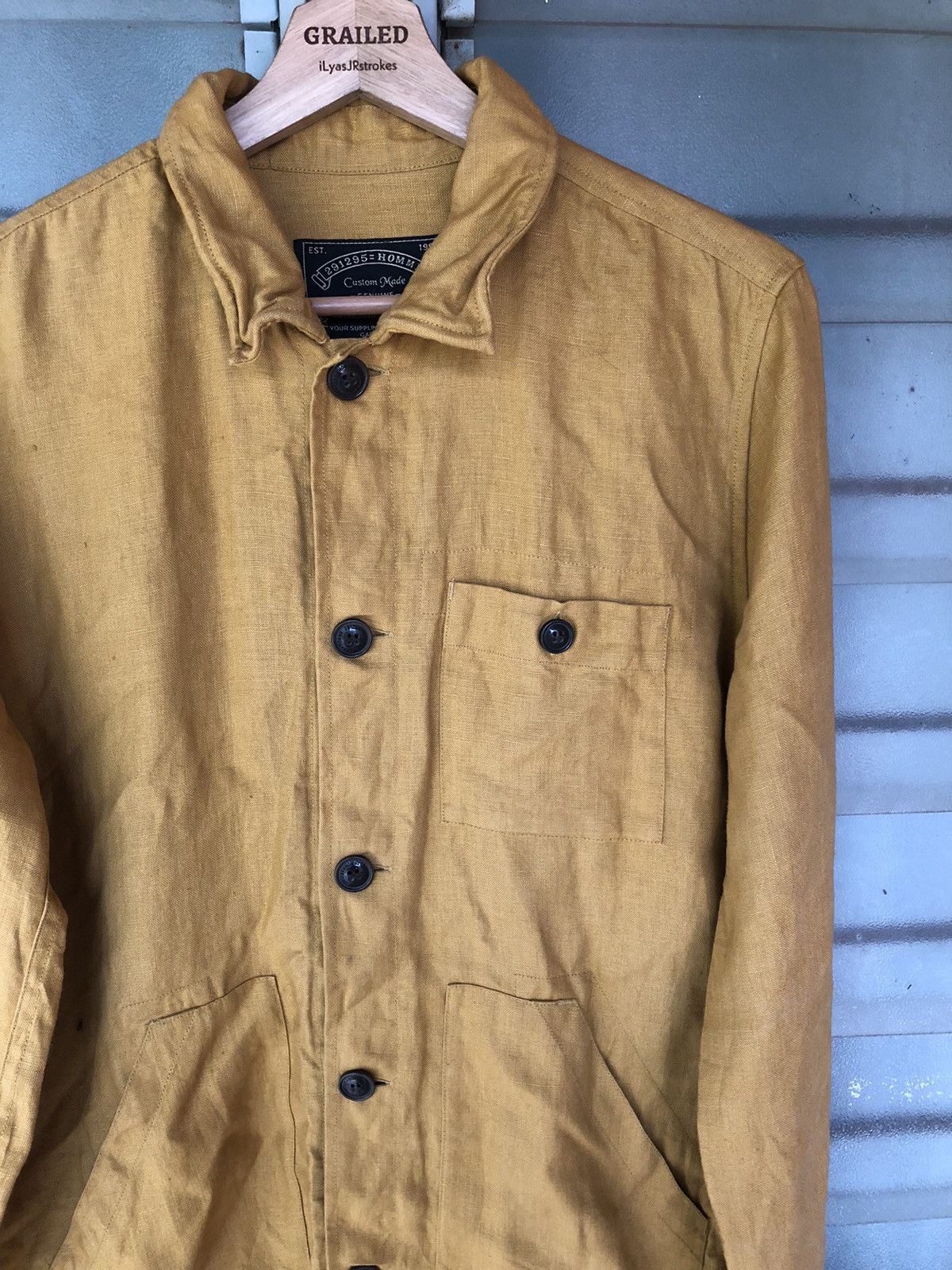 291295=Homme Vintage 291295 Homme Linen Jacket Size US M / EU 48-50 / 2 - 2 Thumbnail