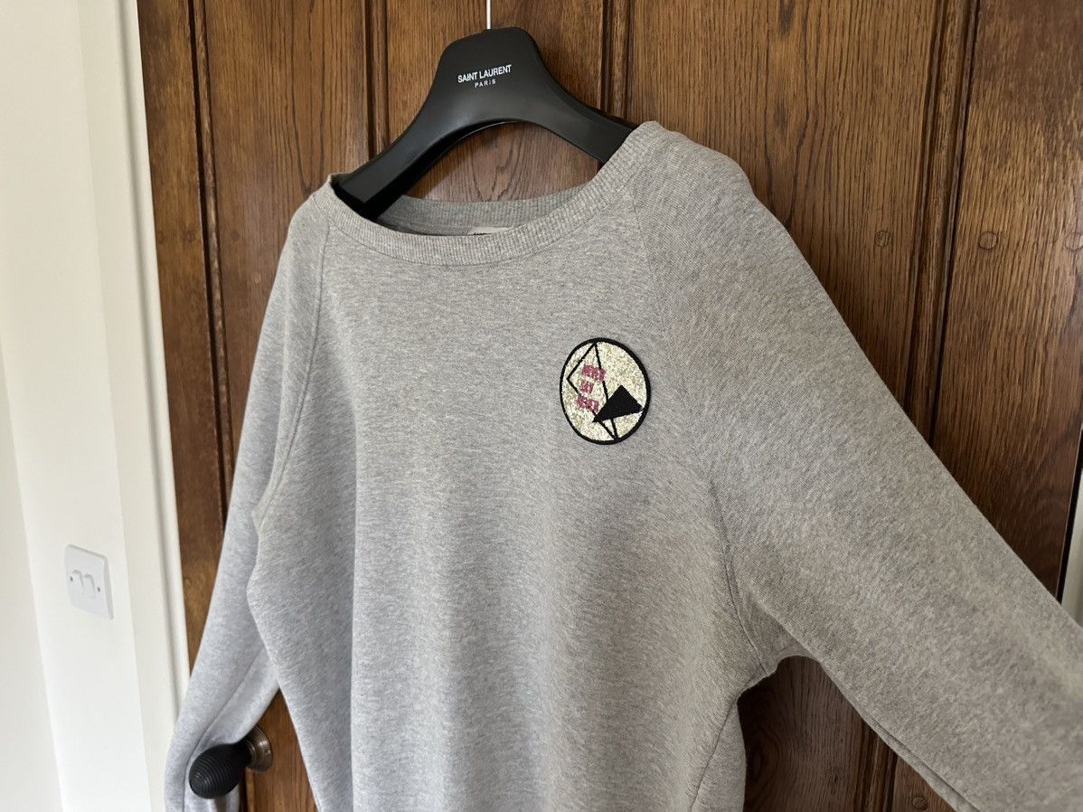 Saint Laurent Paris Saint Laurent glitter patch grey sweater sweatshirt crew XL Size US XL / EU 56 / 4 - 10 Thumbnail