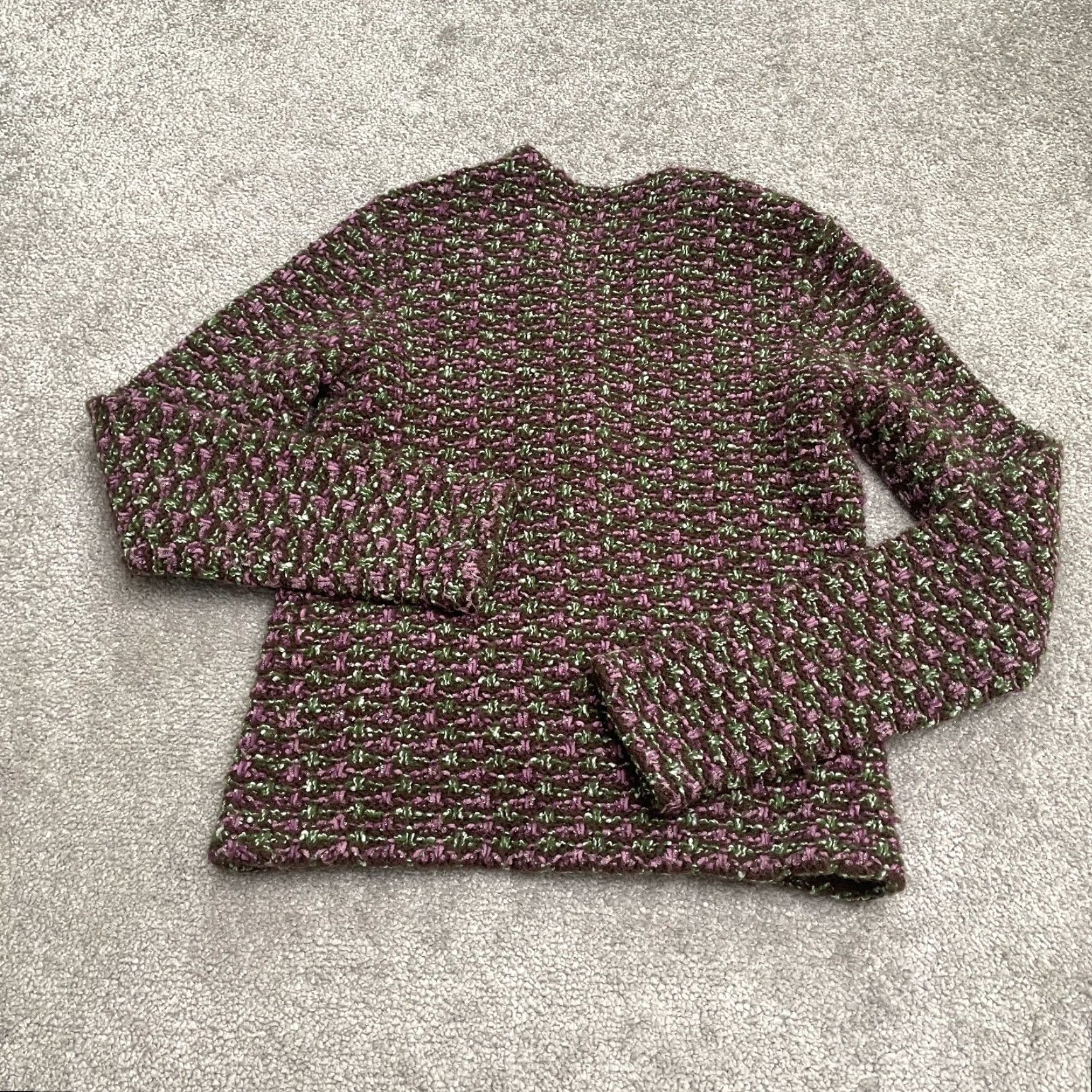 Charter Club Charter Club Cardigan Sweater Womens S Multicolor Knit Button Chunky Knit All Seasons Casual Womens Size S / US 4 / IT 40 - 2 Thumbnail