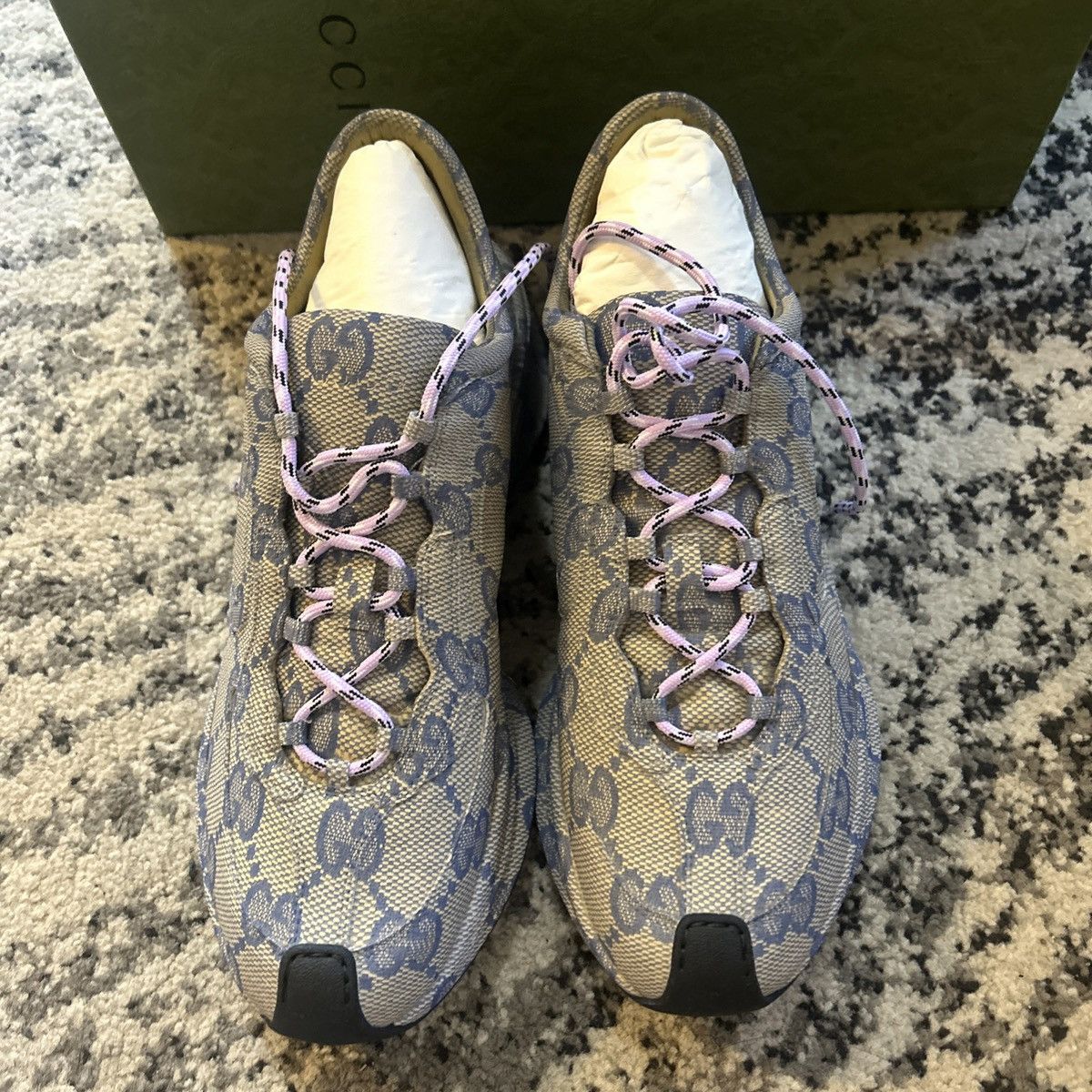 Gucci Gucci Monogram Run Ultralight Plume GG Cubic Sneaker Size US 10.5 / IT 40.5 - 1 Thumbnail