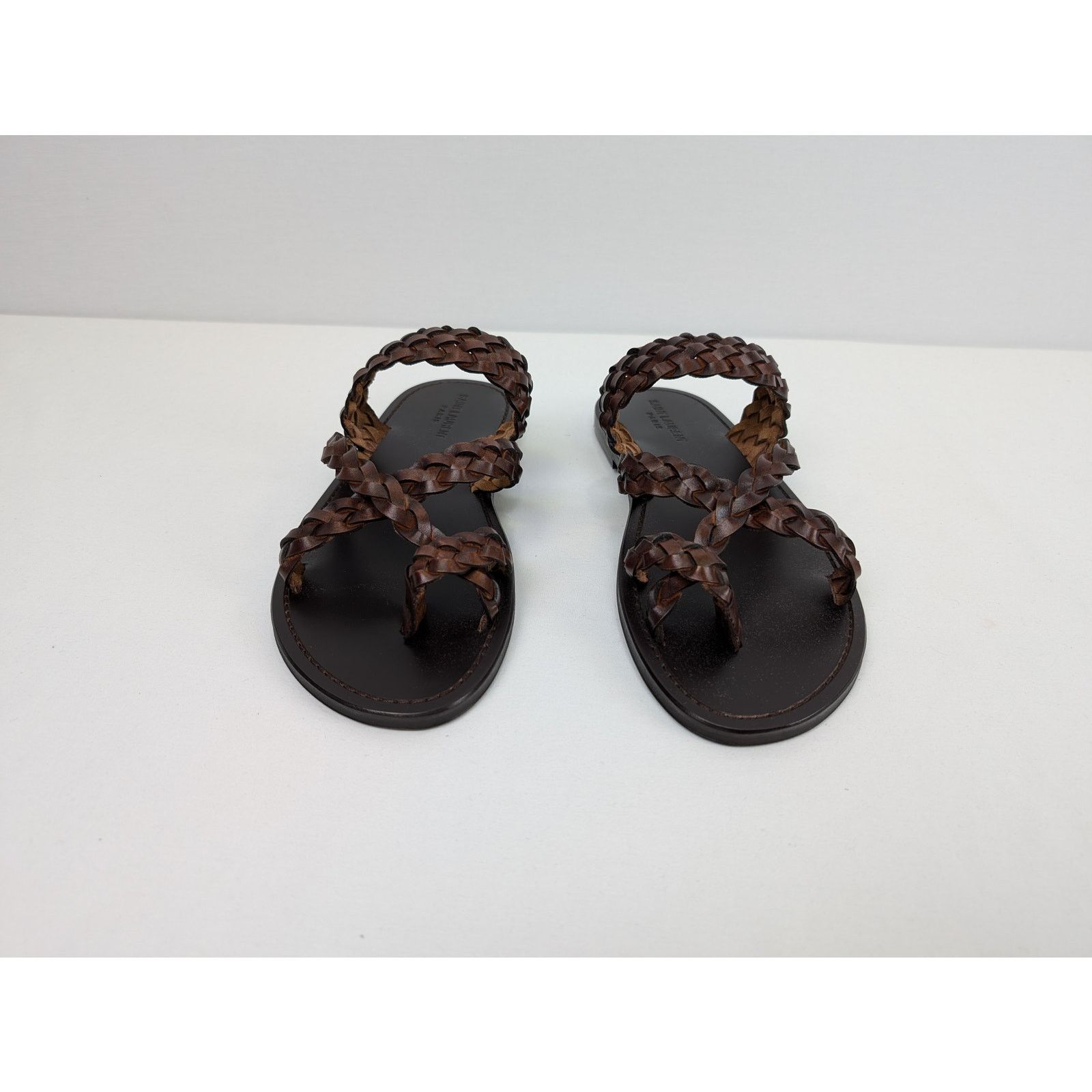Saint Laurent Paris o1rshd1 Neil 05 Sandal Slipper slide in Dark Brown Size US 11 / EU 44 - 11 Thumbnail