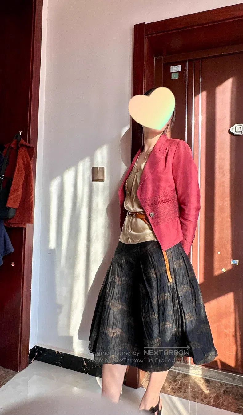 Dries Van Noten Dries Van Noten Black Midi Skirt Size 24" / US 00 / IT 34 - 8 Thumbnail