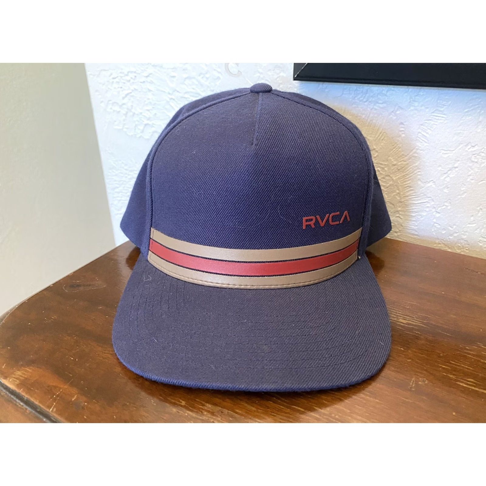 RVCA RVCA Hat Trucker Adjustable EUC One Size Multicolor Striped Snapback Mens Women Unisex Adults Foam Size ONE SIZE - 2 Thumbnail